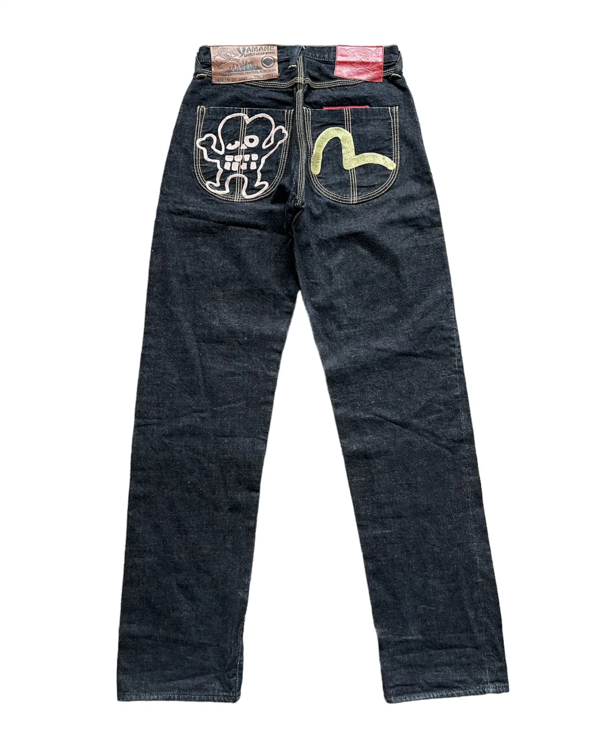 Rare Evisu Yamane denime selvedge jeans embroidered