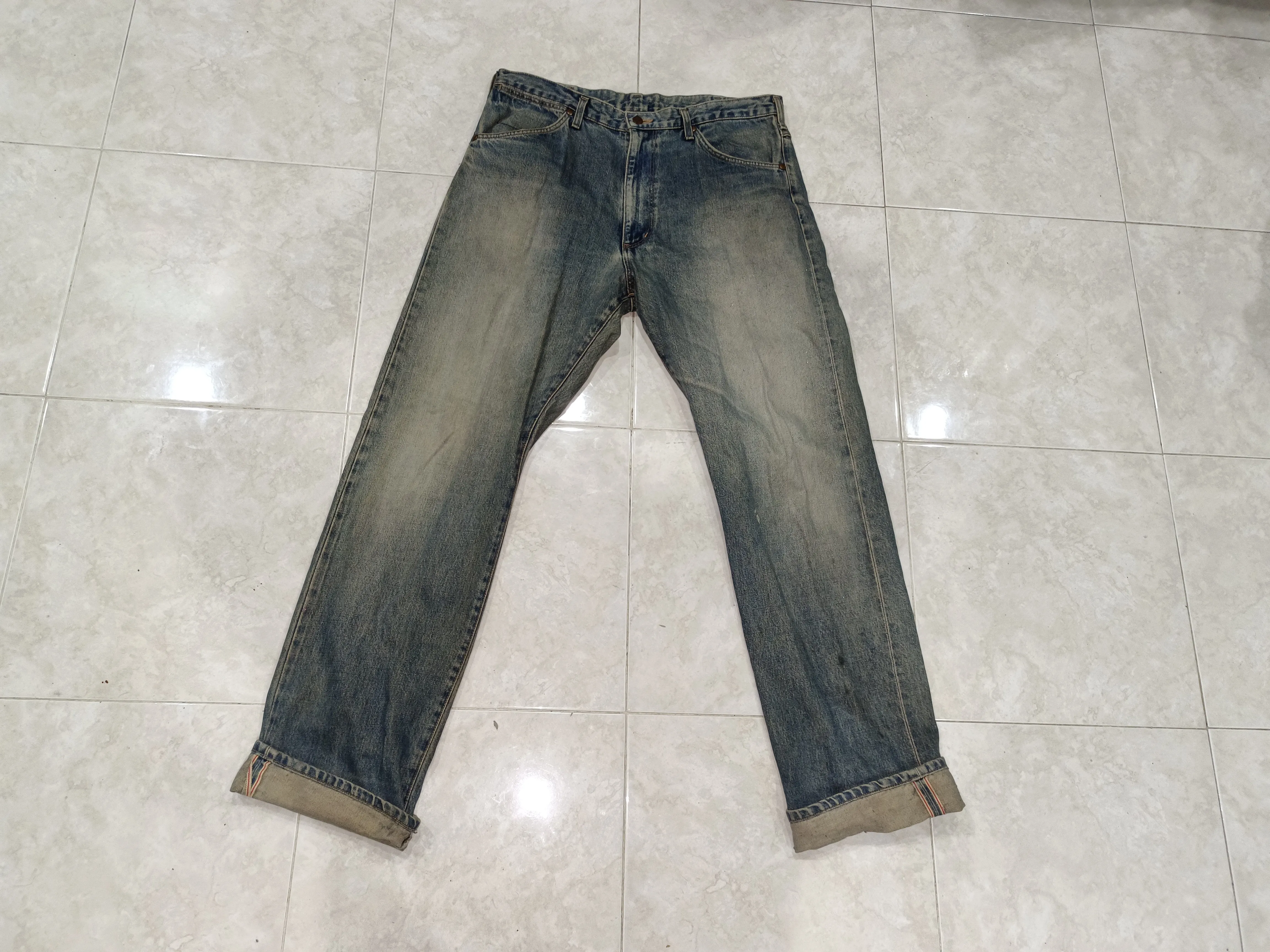 Vintage selvedge wrangler blue bell