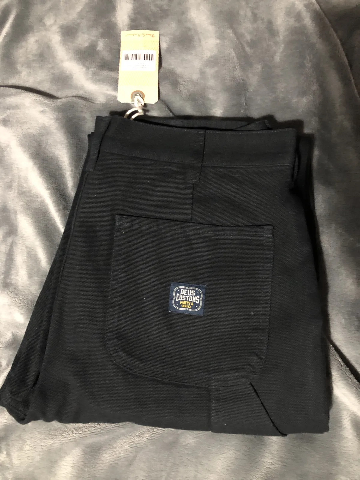 DEUS EX MACHINA JACK MECHANICS TROUSERS PANTS - BLACK