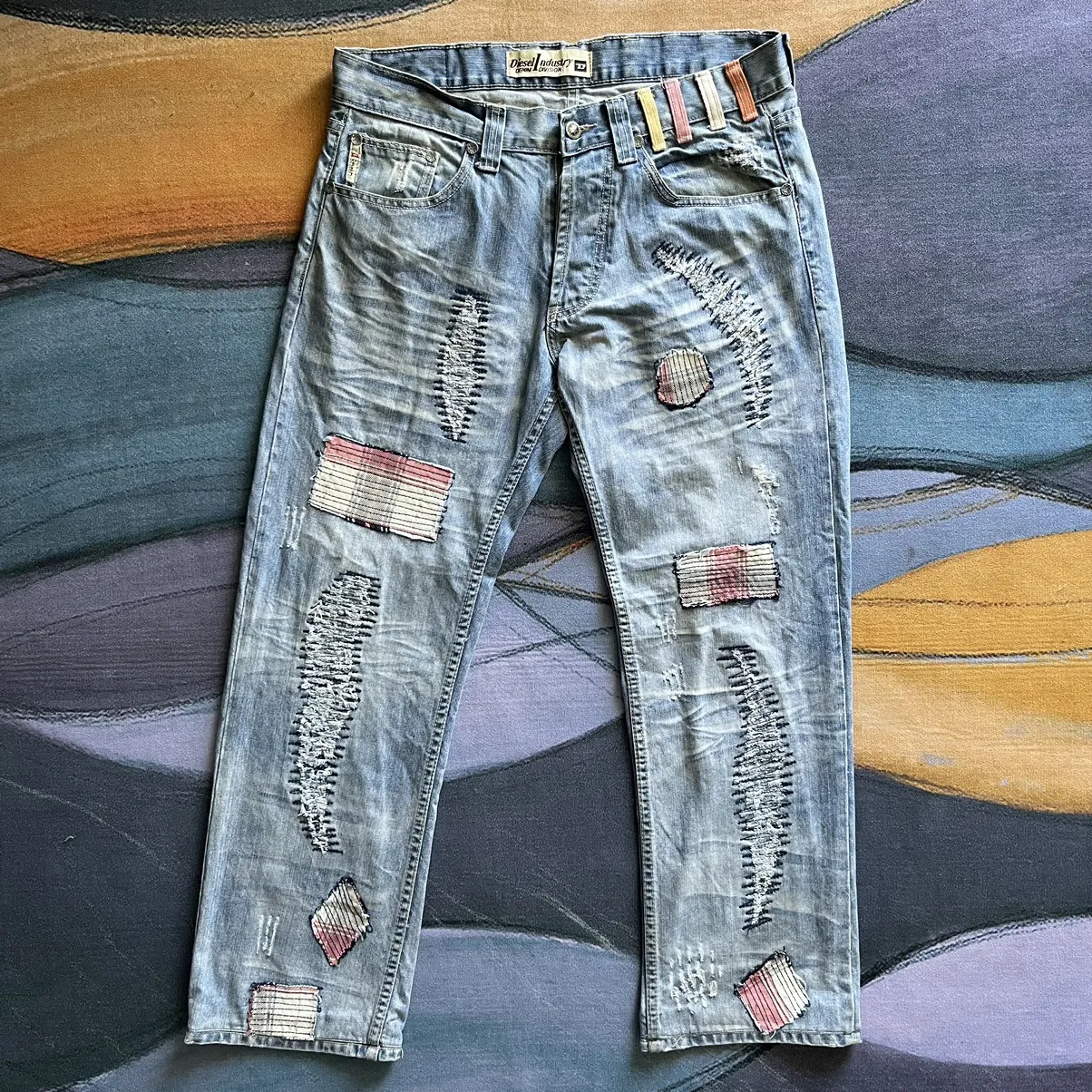 Vintage Diesel Industry Denim Division Patchwork jeans pant