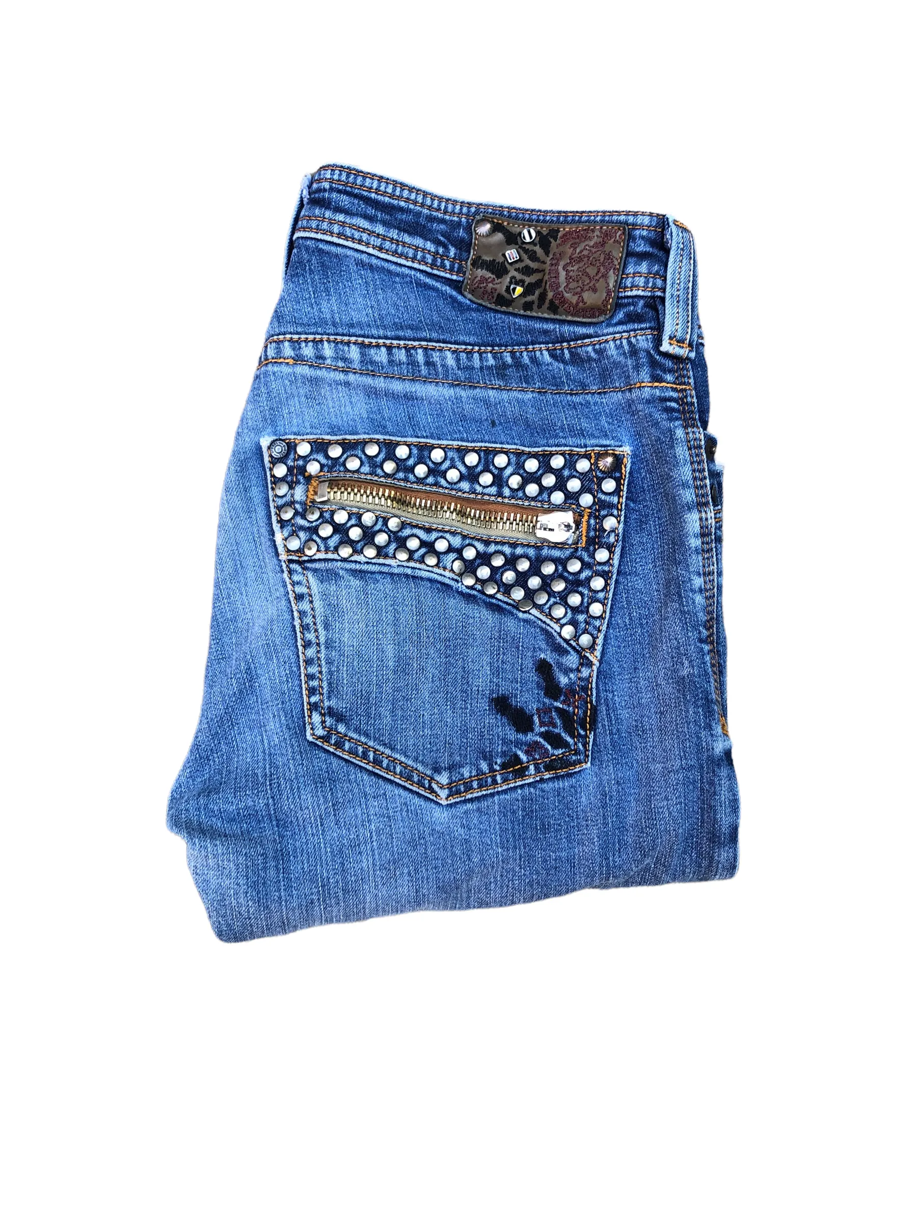 Vintage Diesel Jeans Size 30 TIMMEN Studded Denim Blue