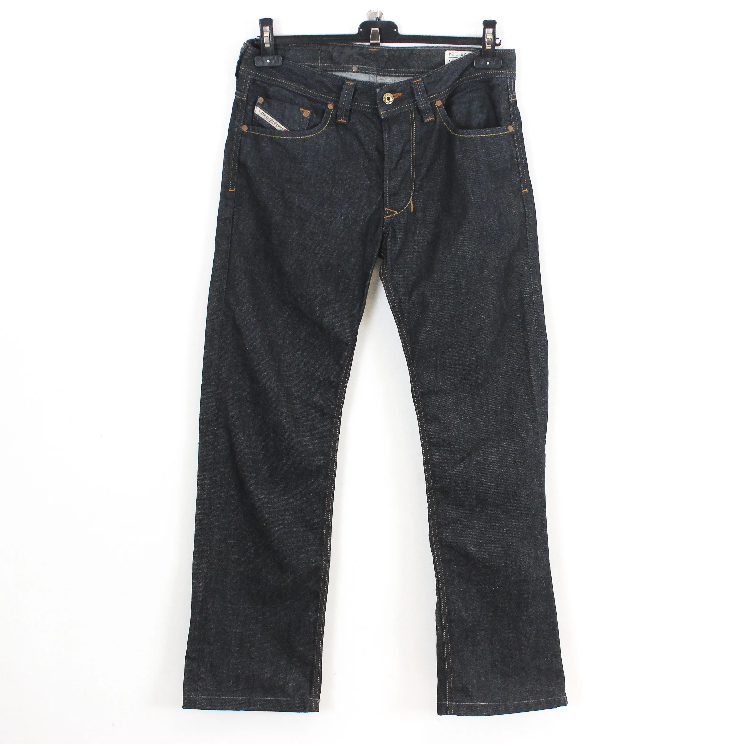 Larkee W29 L30 men 008Z8 Regular Straight Jeans Denim Unwash
