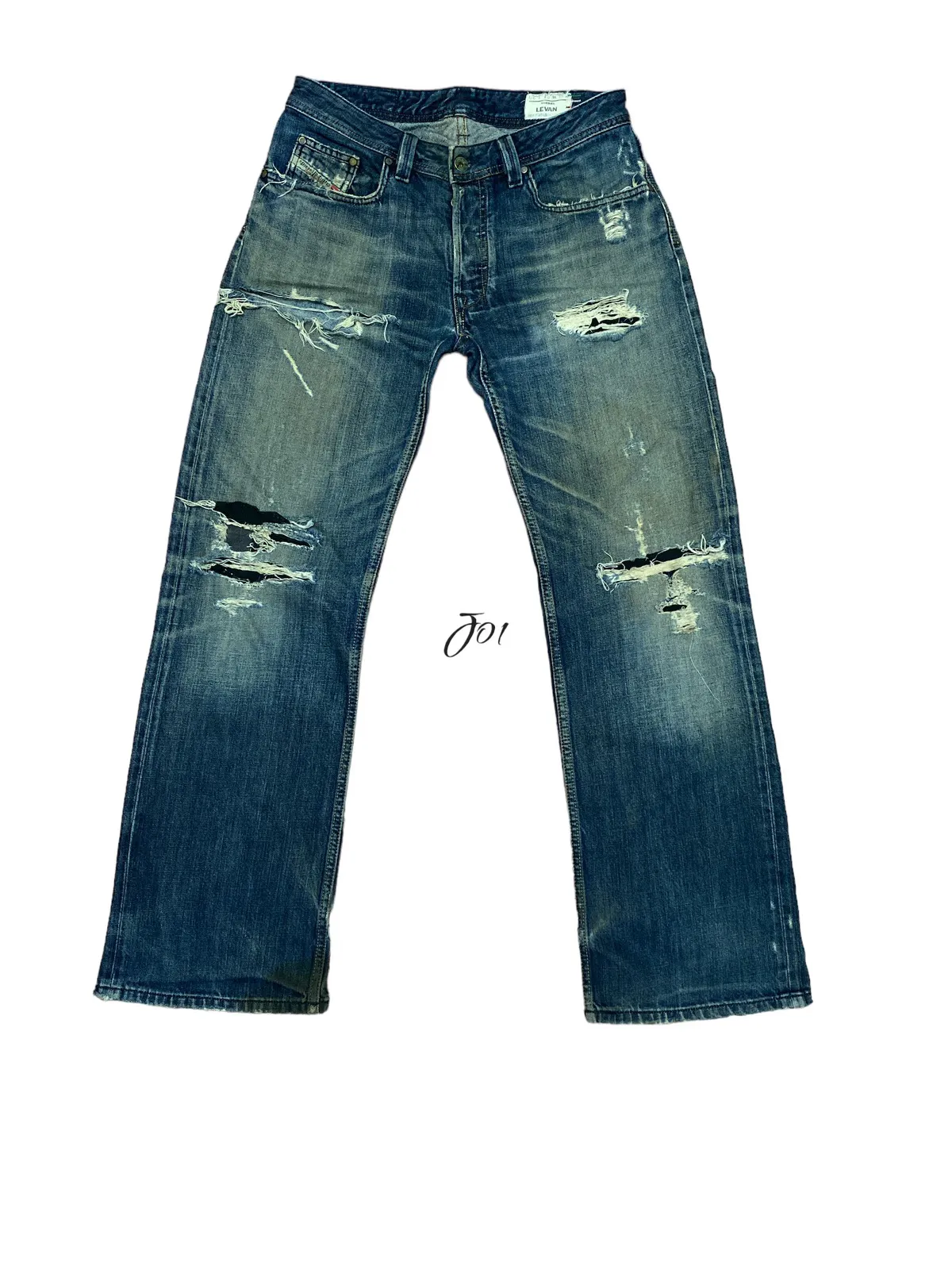 Diesel Levan Industry Denim Divison Distressed Made in italy