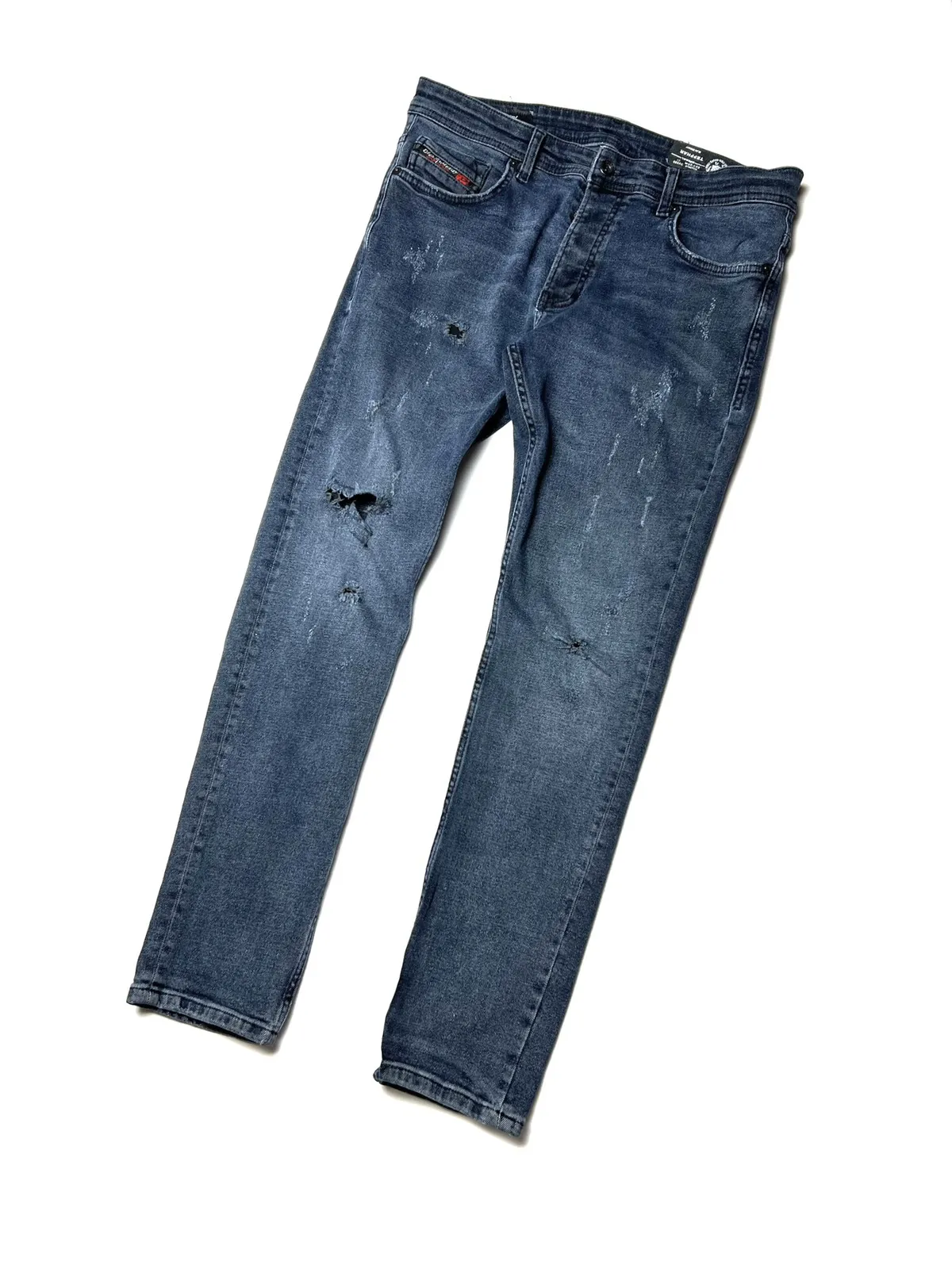 DIESEL DISTRESSED DENIM TEPPHAR SLIM SKINNY PANTS 33x31