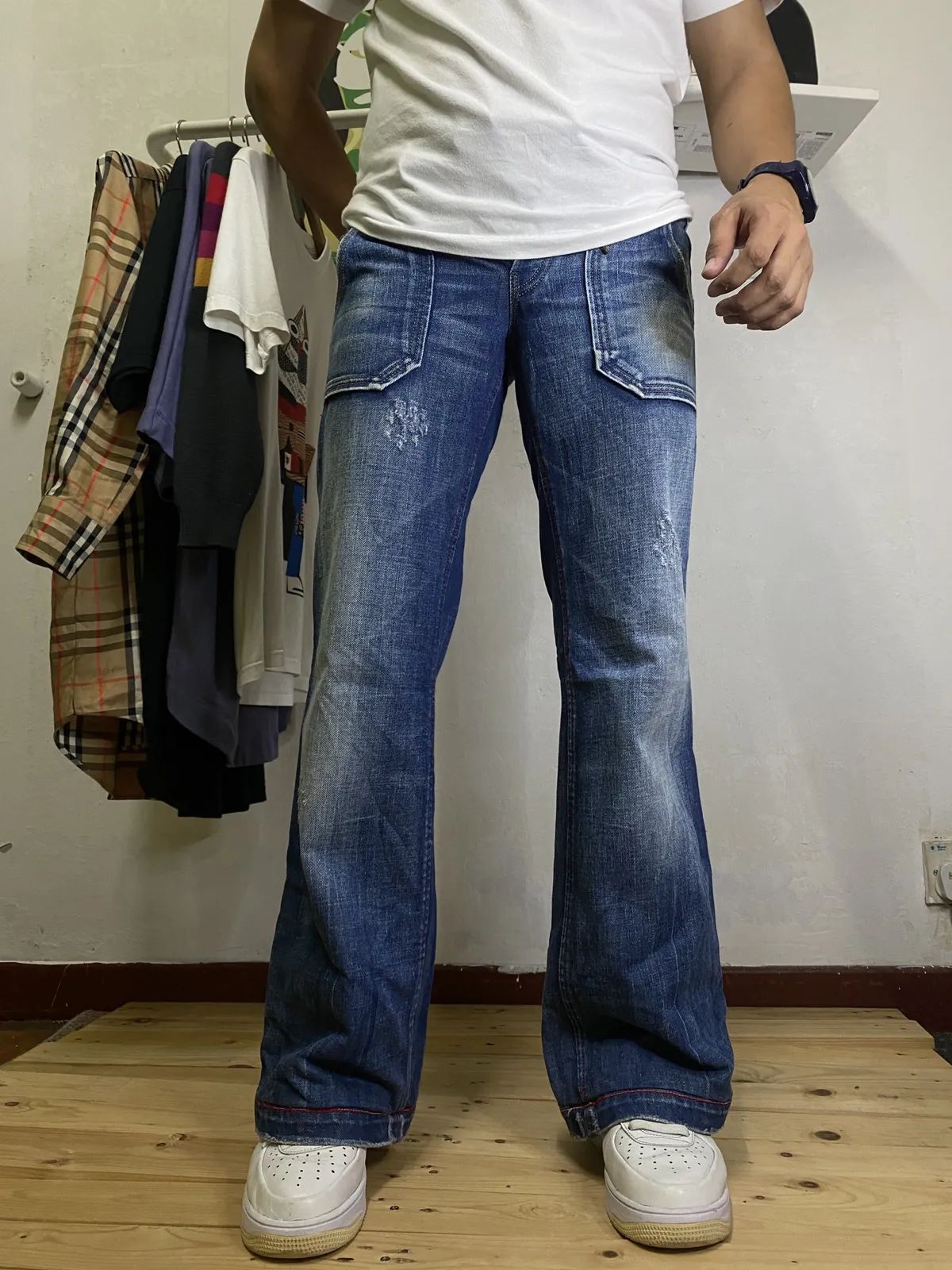 💥TODAY DELETE💥FLARED💥VINTAGE DIESEL DISTRESS JEANS FLARED