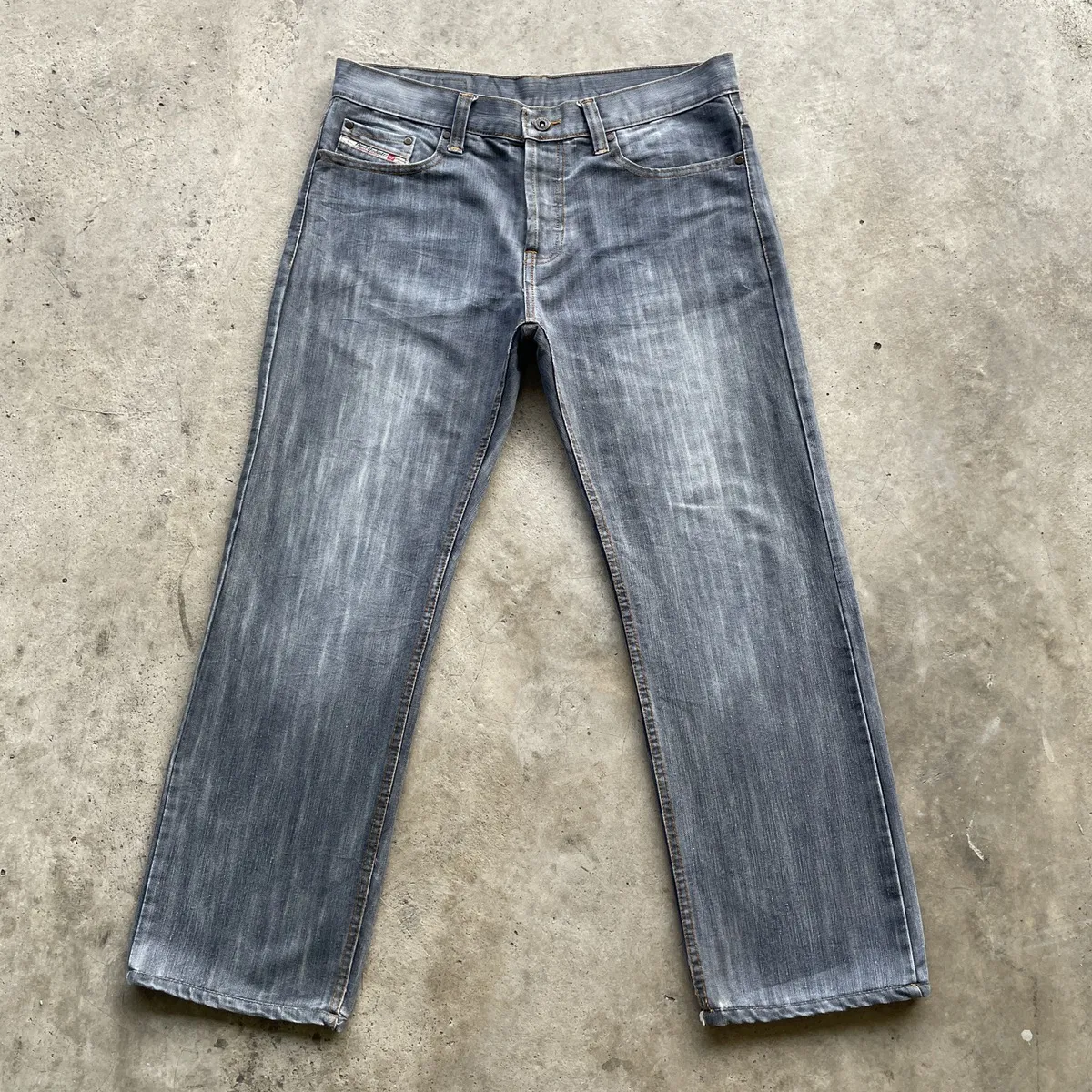 Vintage Diesel Industry Faded Denim Jeans Pants W34x29.5
