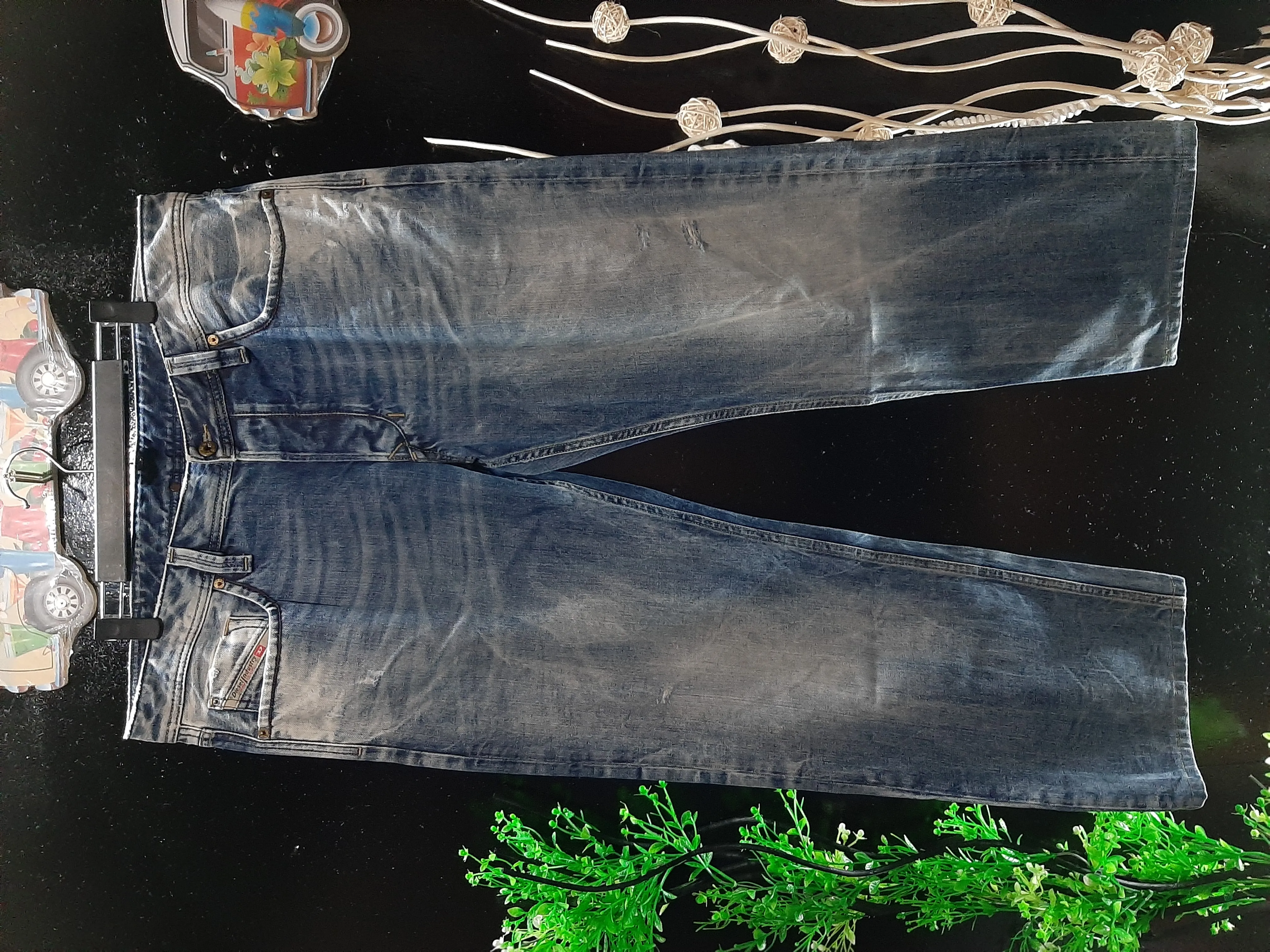 VINTAGE DIESEL DISTRESSED DENIM BIG SIZE..
