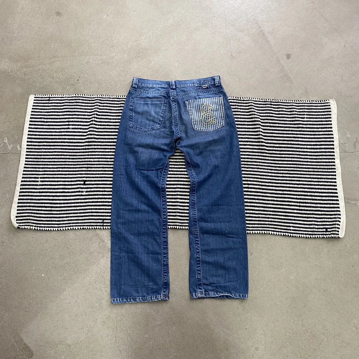 Vintage Diesel Dragon Pocket Denim Flared Pants