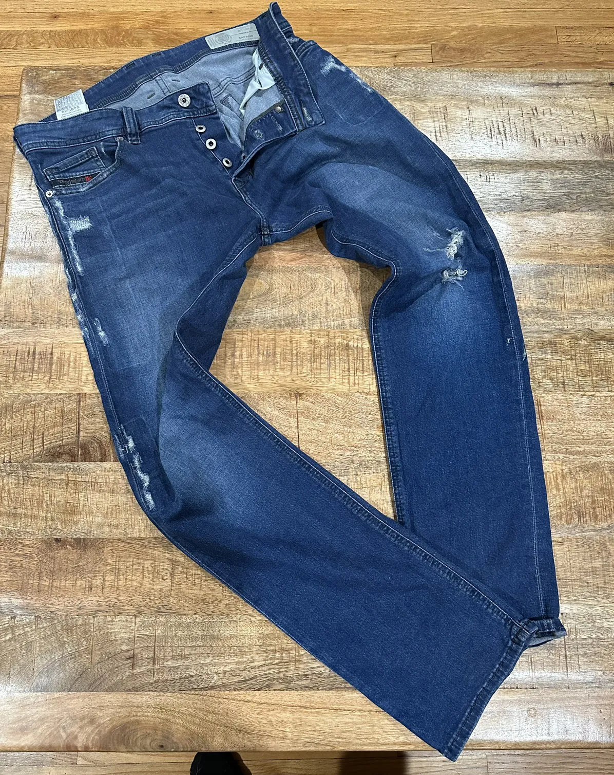Diesel Industry Denim Regular Slim Straight Safado Jeans
