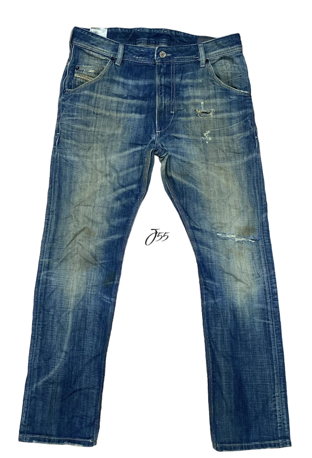 Vintage Diesel Industry Distressed Jeans Made In Italy