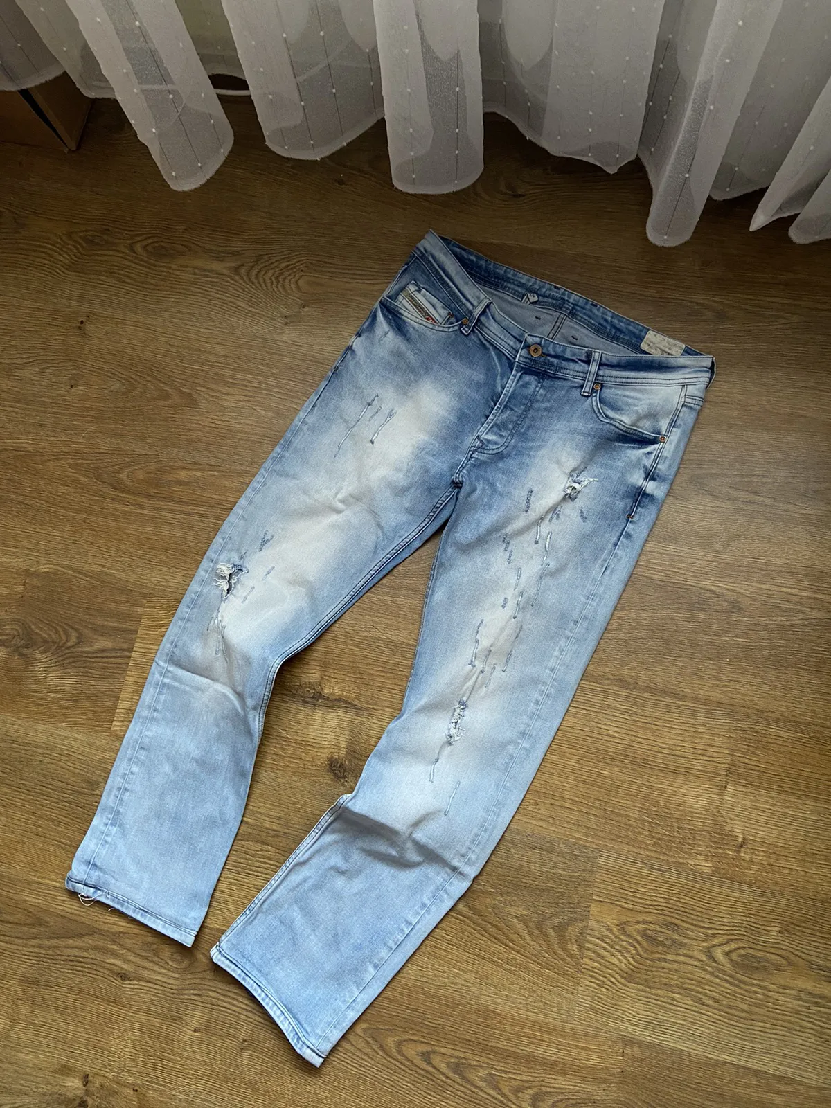 Diesel Distressed denim jeans pants avant-garde