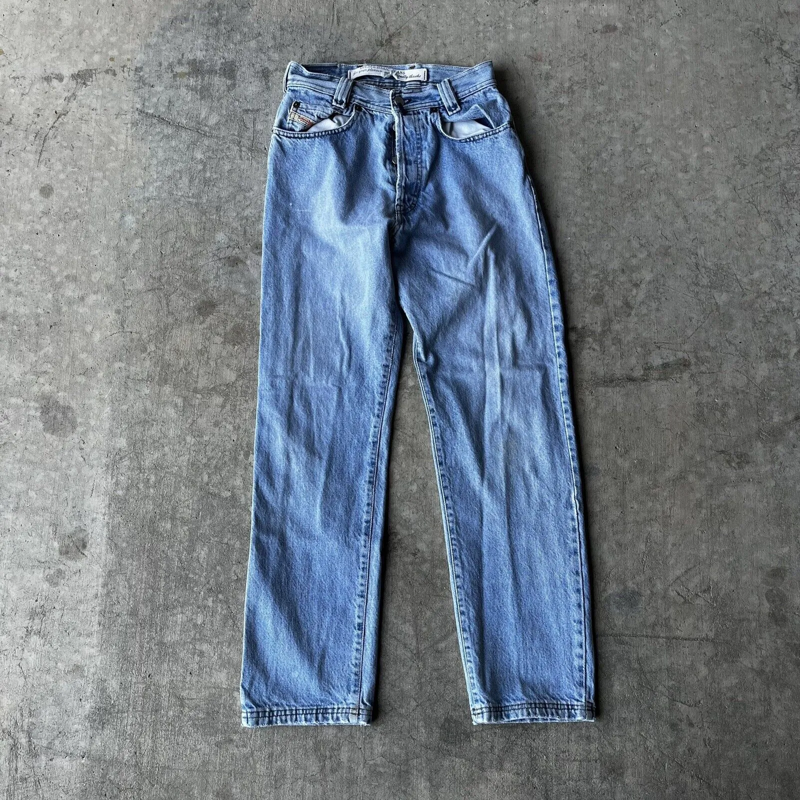 vtg Authentic Diesel Industry Saddle Button Fly Denim Jeans