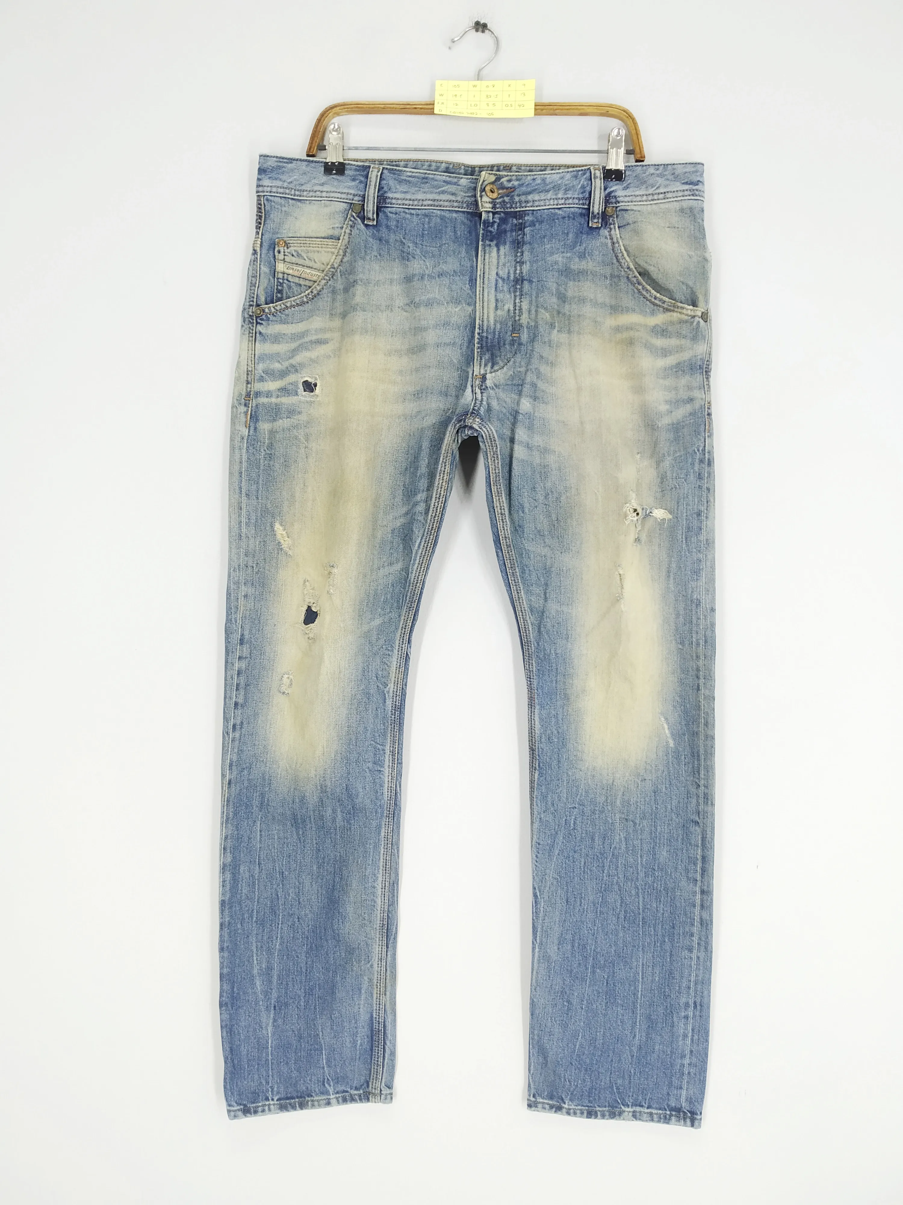 Vintage 90's Diesel Industry Stonewash Ripped Denim Jeans