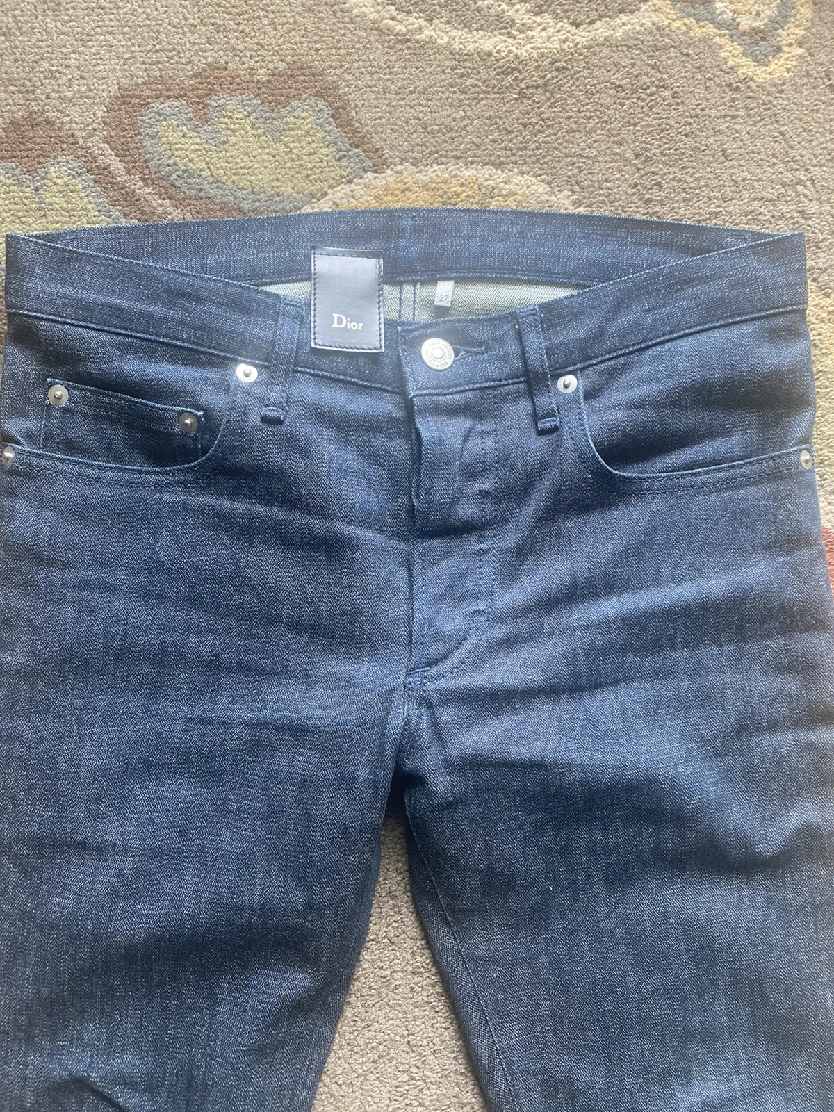 dior aw07 “navigate”? midnight blue jeans