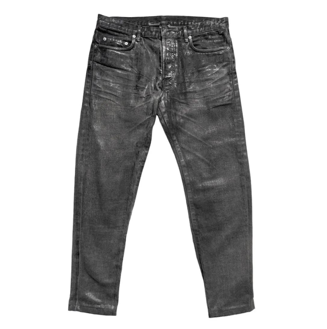 36” Dior homme waxed clawmark denim jeans