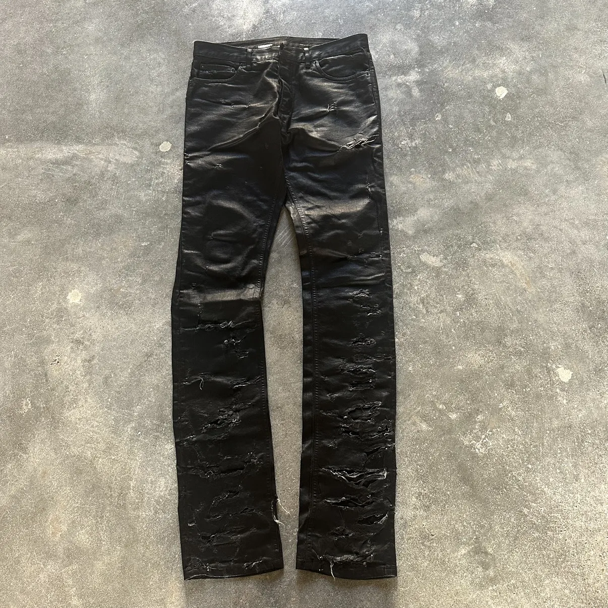Dior Homme SS04 “Strip” Waxed denim