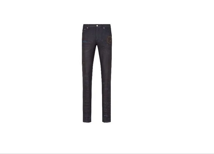 o1w1db10323 Cotton Denim Slim Fit Jeans in Bleu