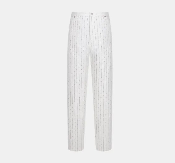 o1w1db10323 Jeans Pants in White