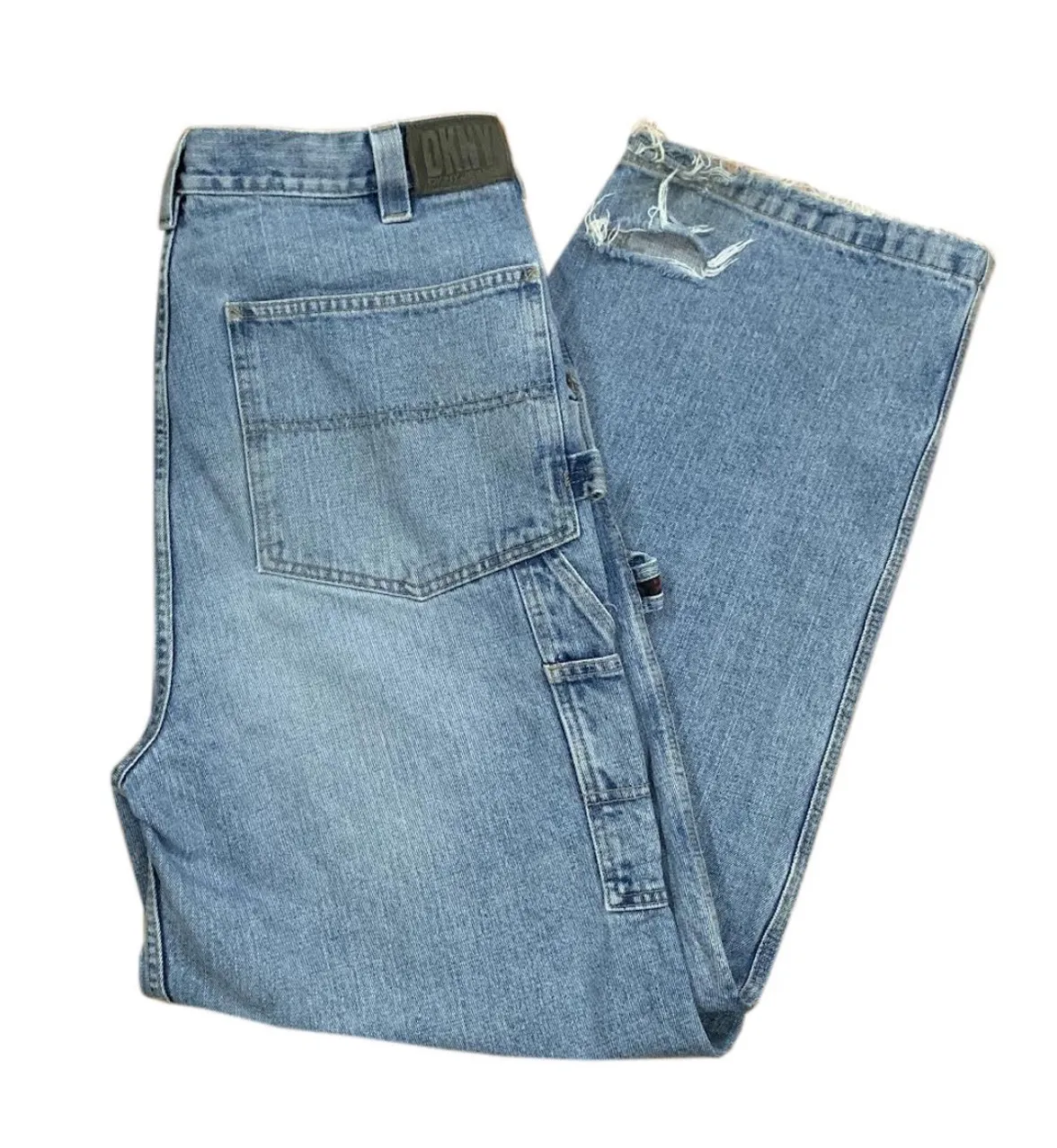 Vintage DKNY Jeans Light Blue Carpenter Pants (Size 40 x 32)