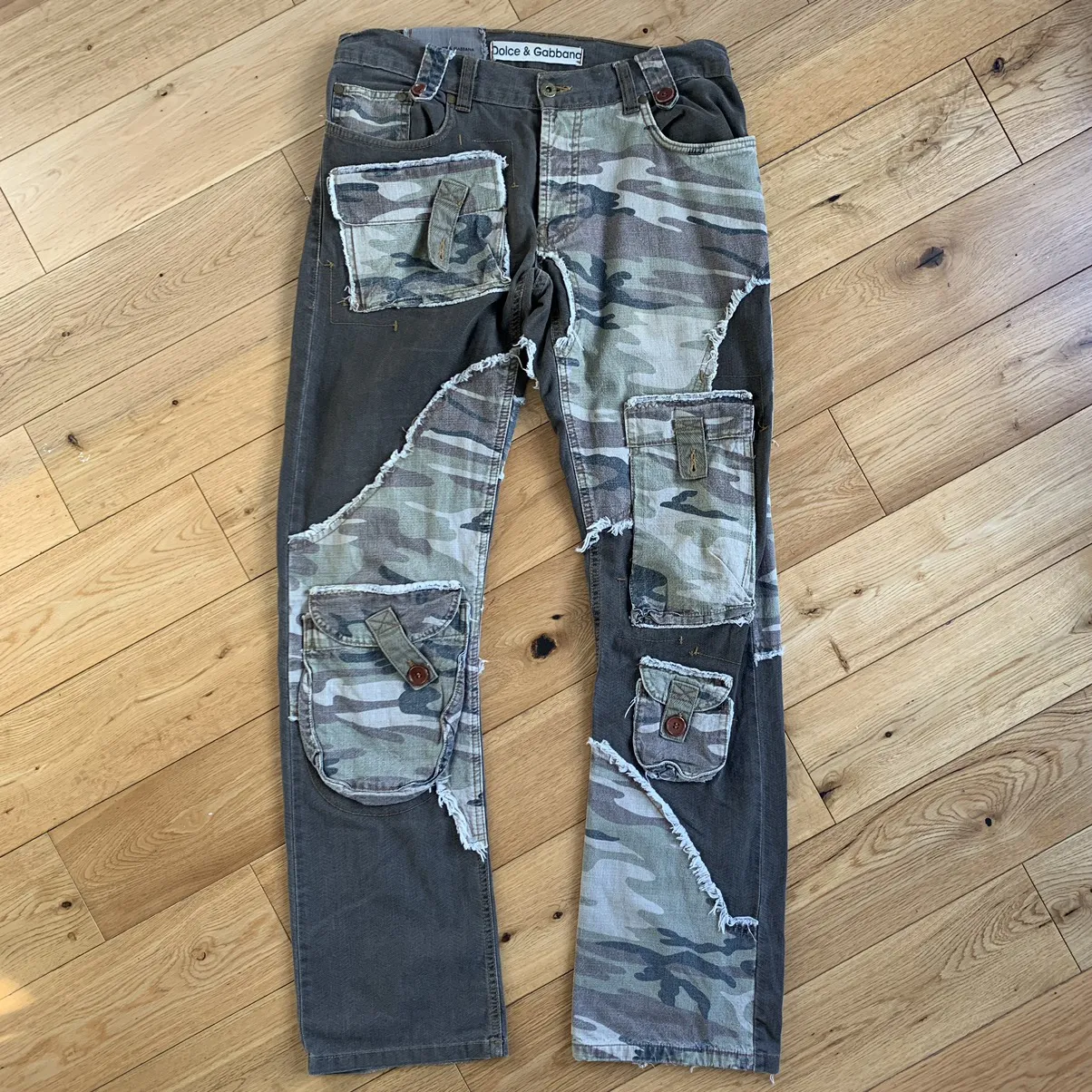 Dolce & Gabbana 00s Patch Work Cargo Pocket Denim