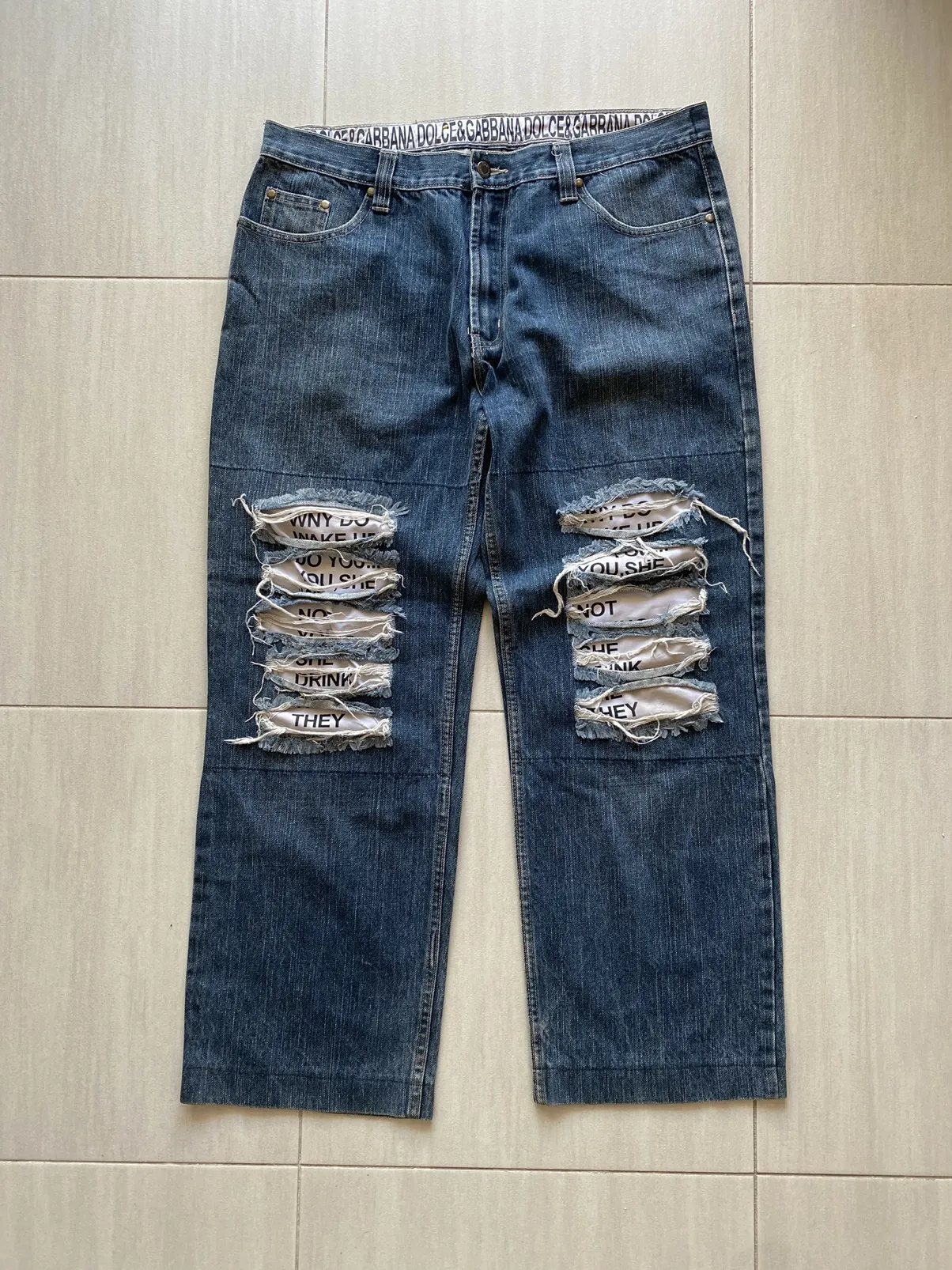 Dolce Gabbana Poem Jeans 2006