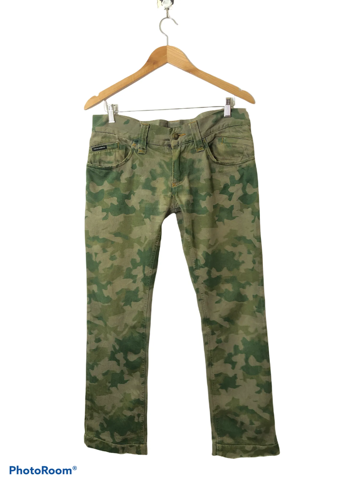 Dolce Gabbana Camo Denim Pants
