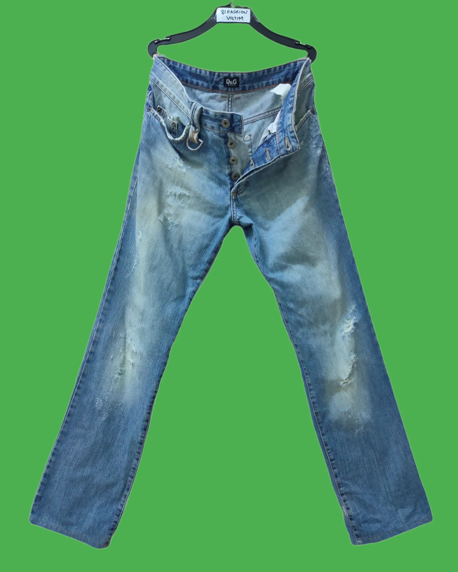 Dolce & Gabbana D&G Vintage Distressed Denim Jeans