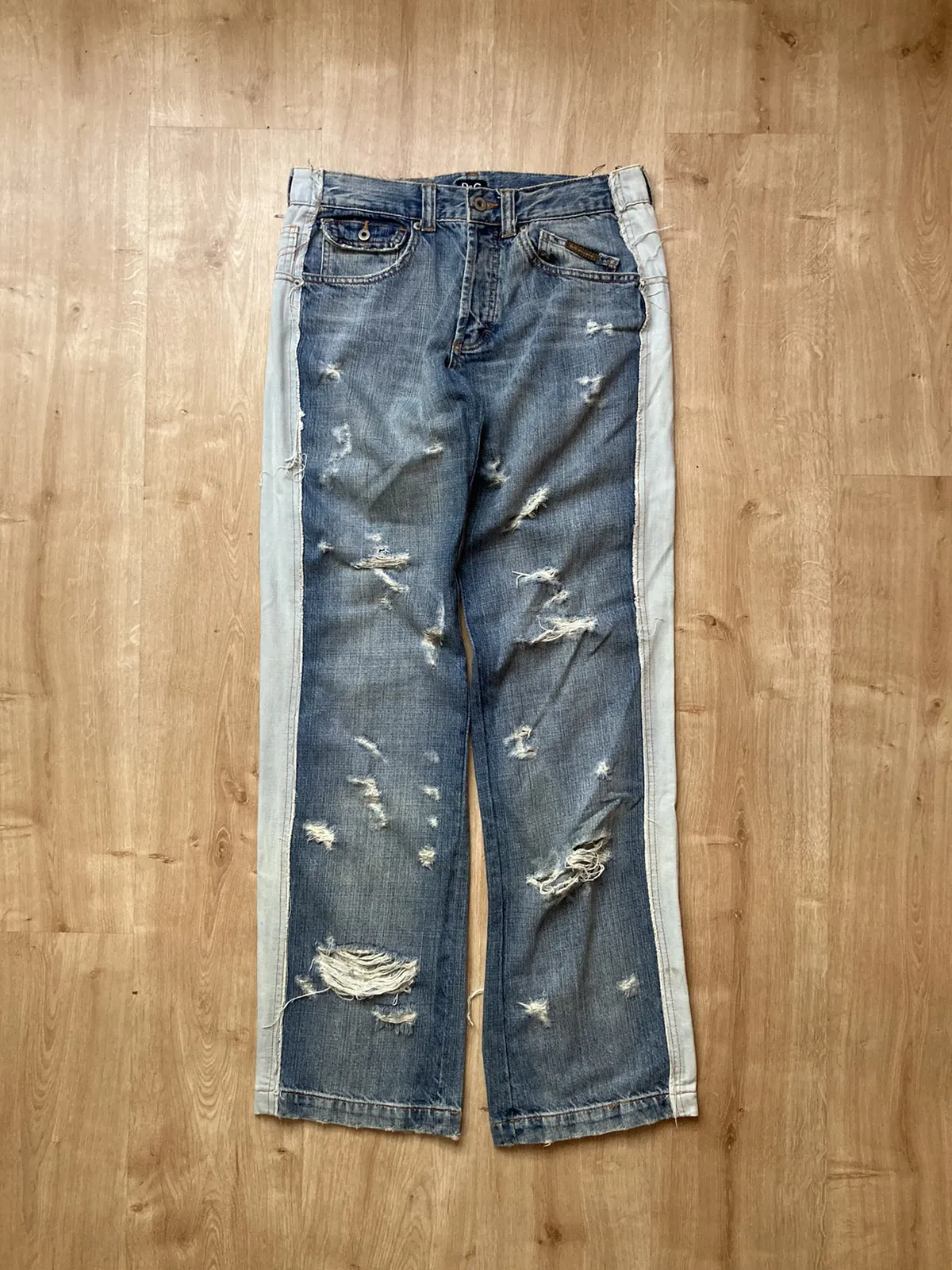 Dolce & Gabbana Vintage Hydrid Distressed Jeans