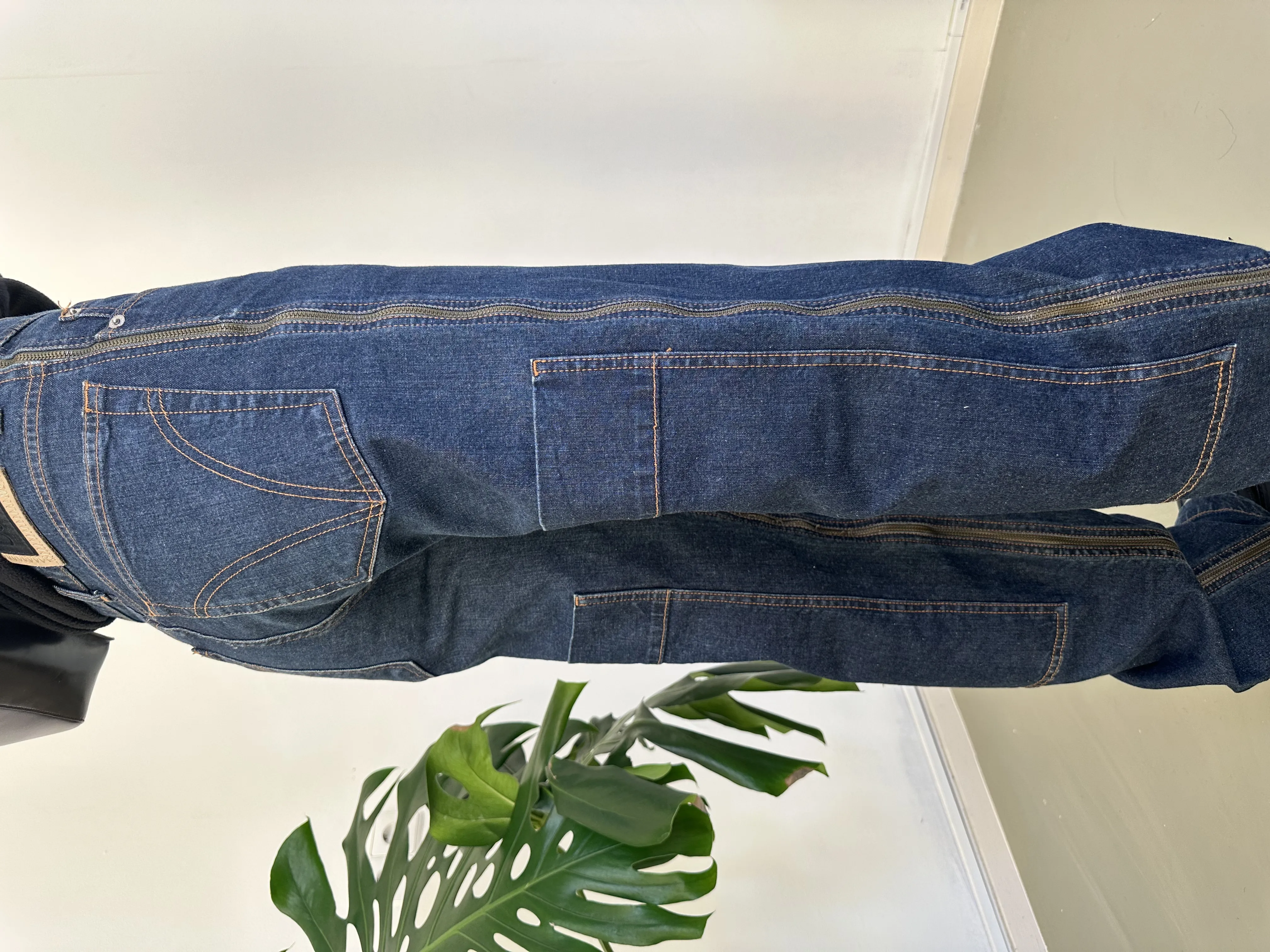 unisex dolce & gabbana zipper jeans
