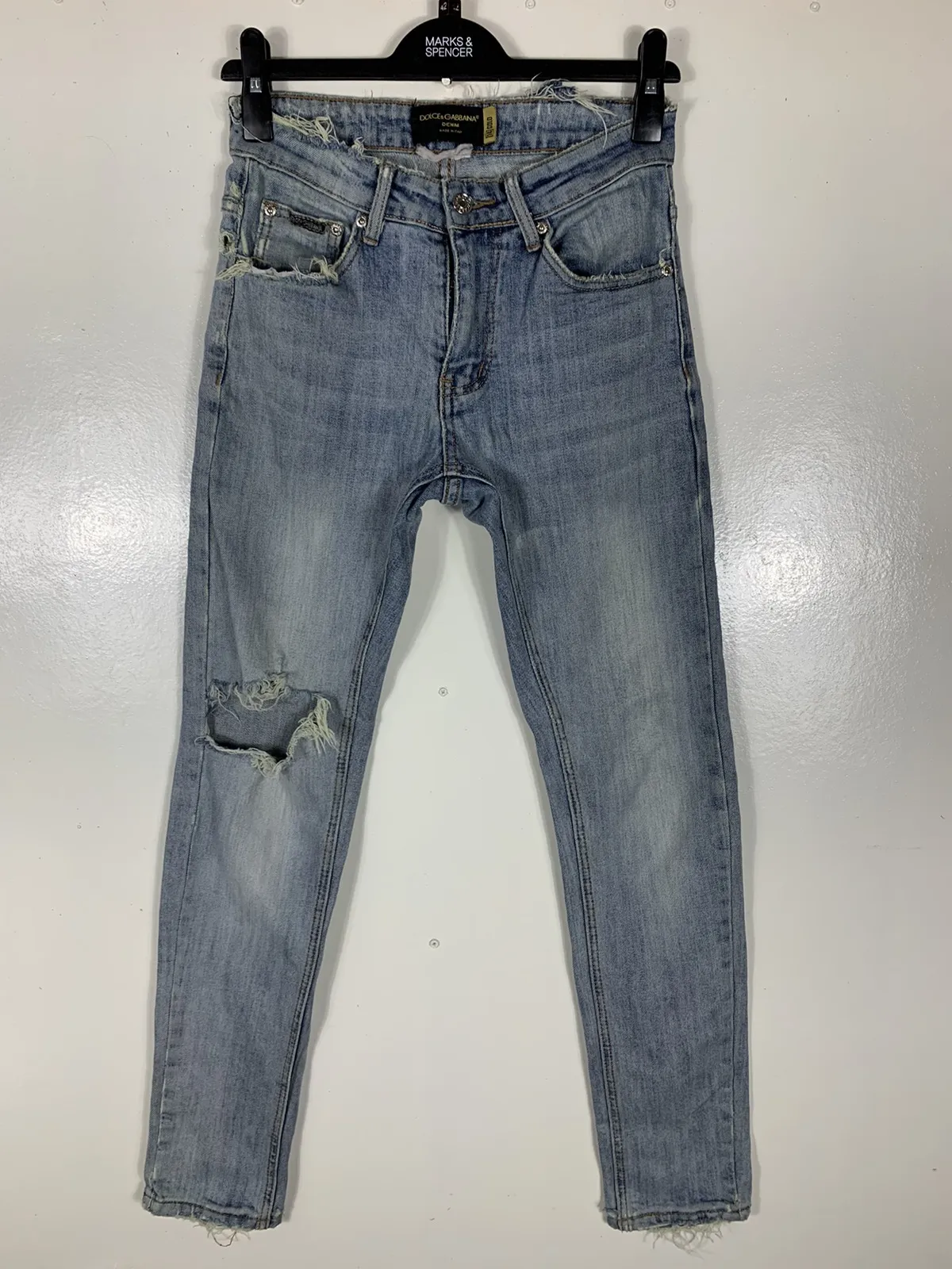 Dolce & Gabbana Distressed Denim Pants