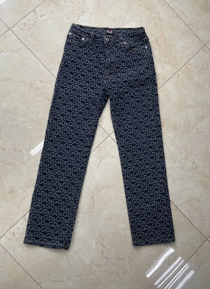 Vintage dolce gabbana monogram jeans