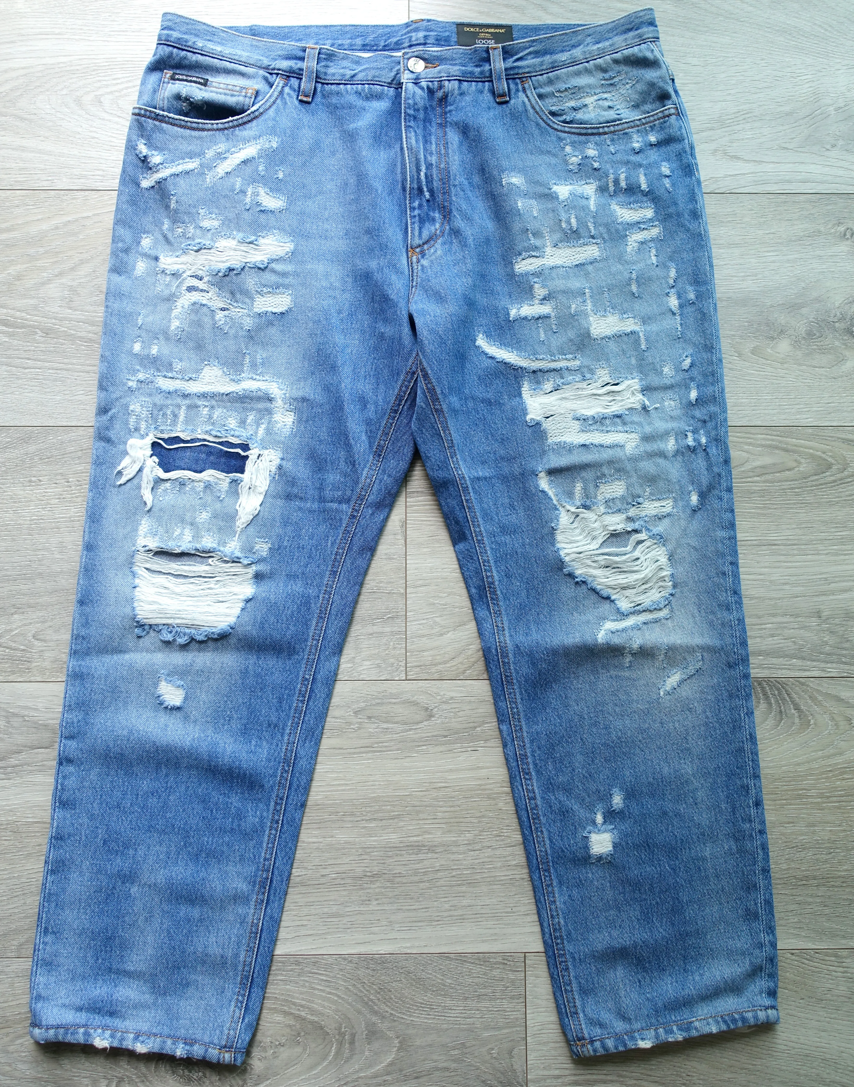 Dolce & Gabbana Jeans 56 blue denim d&g dg jean plate