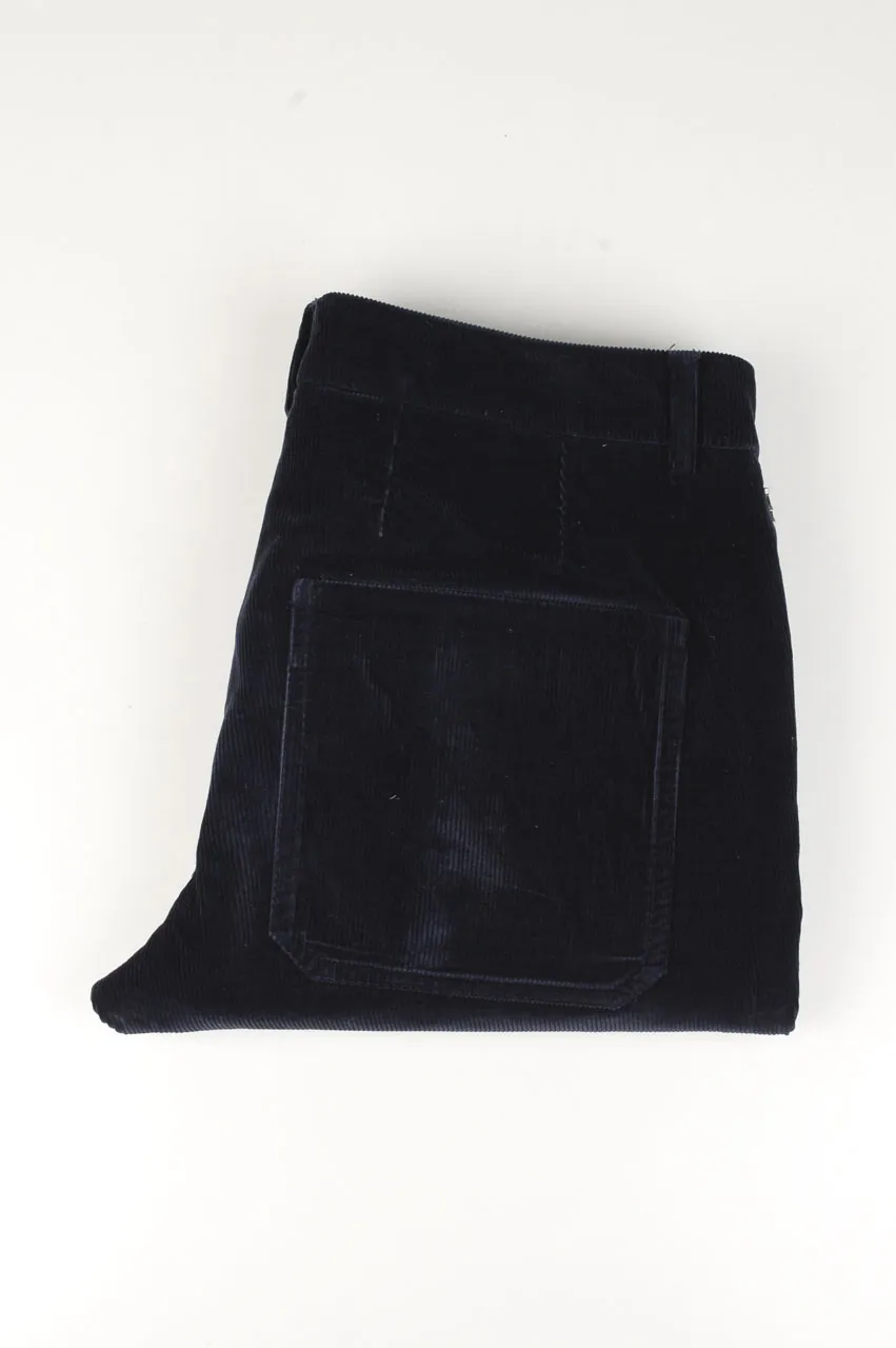 34221 DonDup Corduroy Pants Dark Blue Men Jeans size 48IT