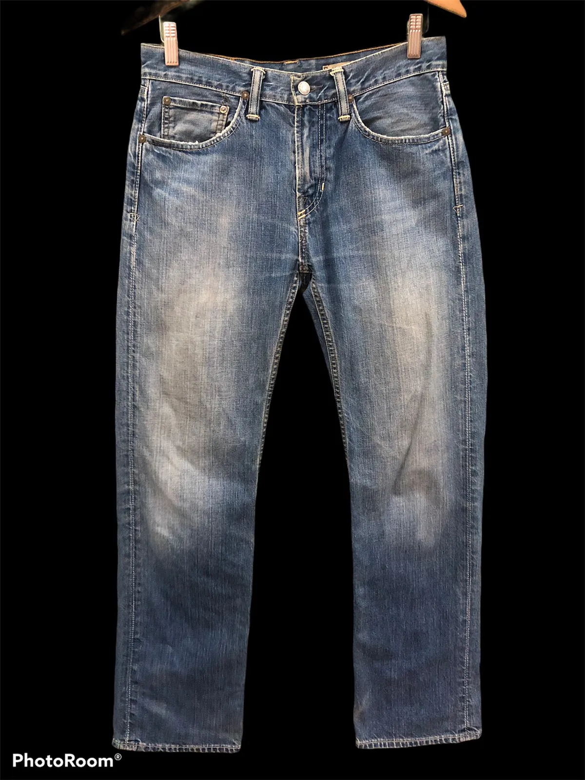 POLO RL - RELAXED FIT MID WASH DISTRESSED JEANS