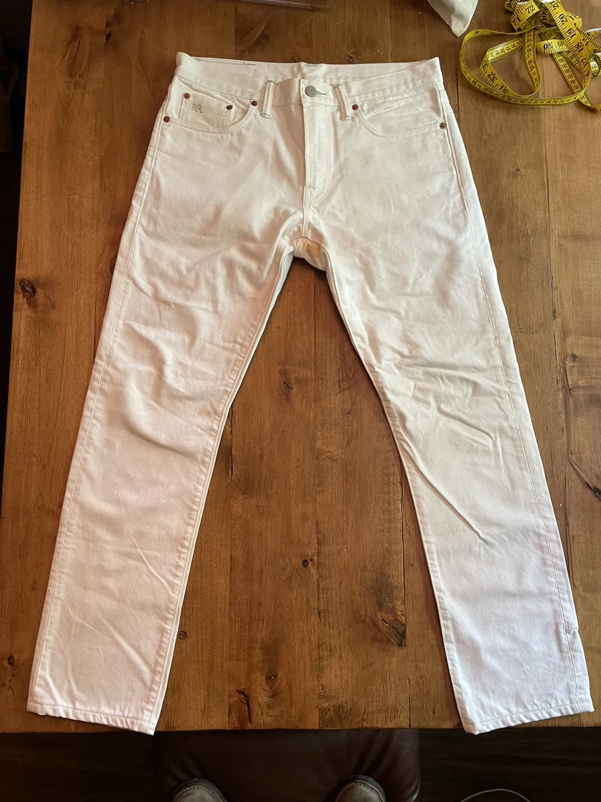 RRL Slim Fit Jeans Whitestone