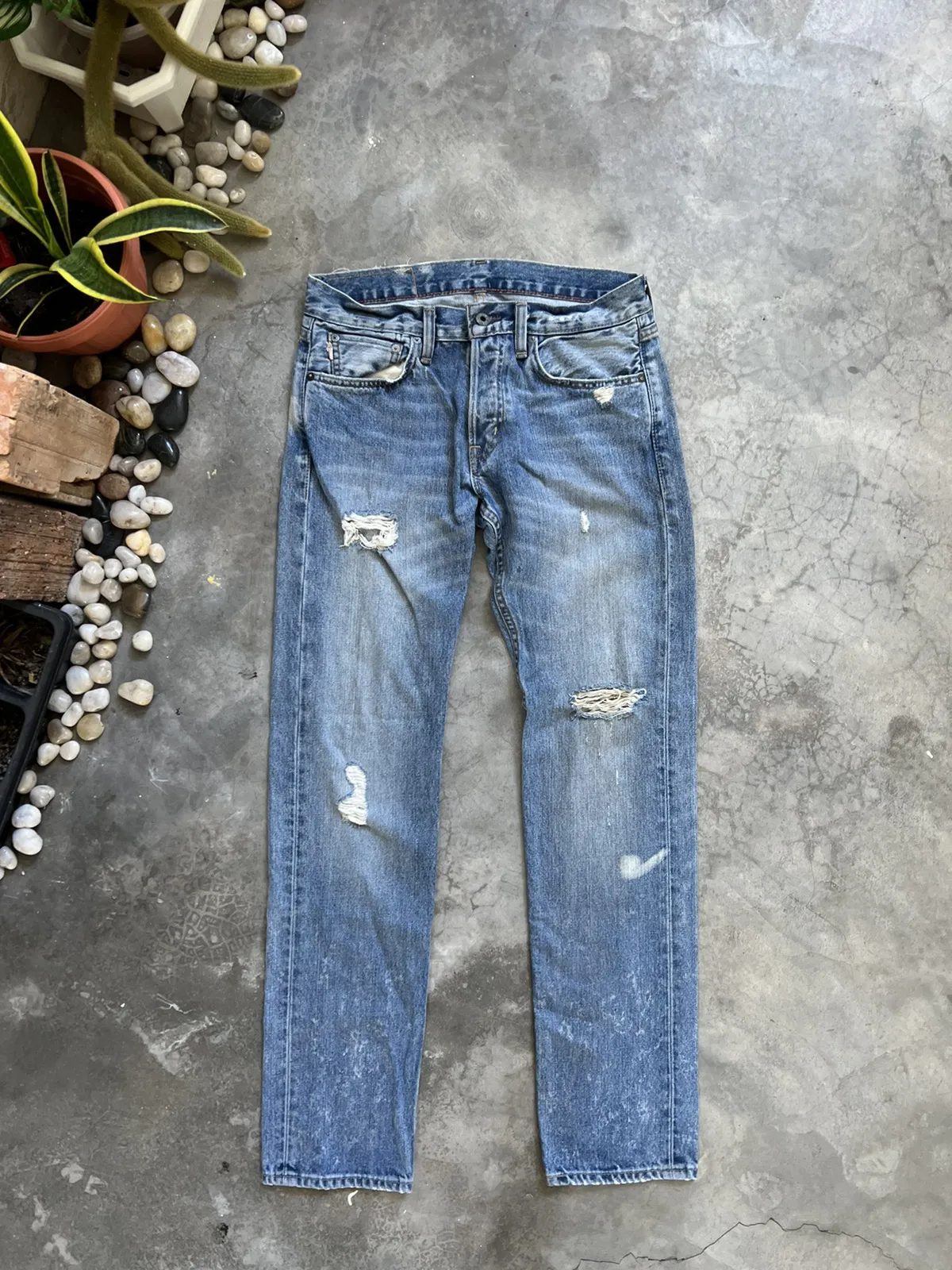 🔥BEST OFFER🔥 Polo Ralph Laurent Slim Fit Distressed Denim