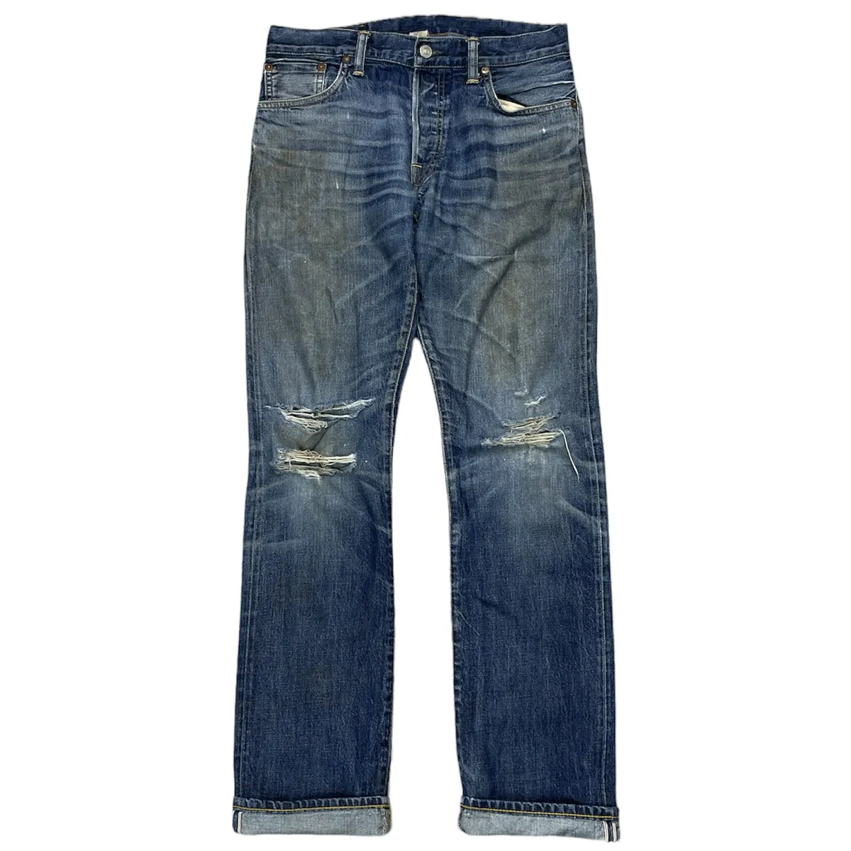 RRL Ralph Lauren Well Worn Selvedge Denim Slim Fit Jeans