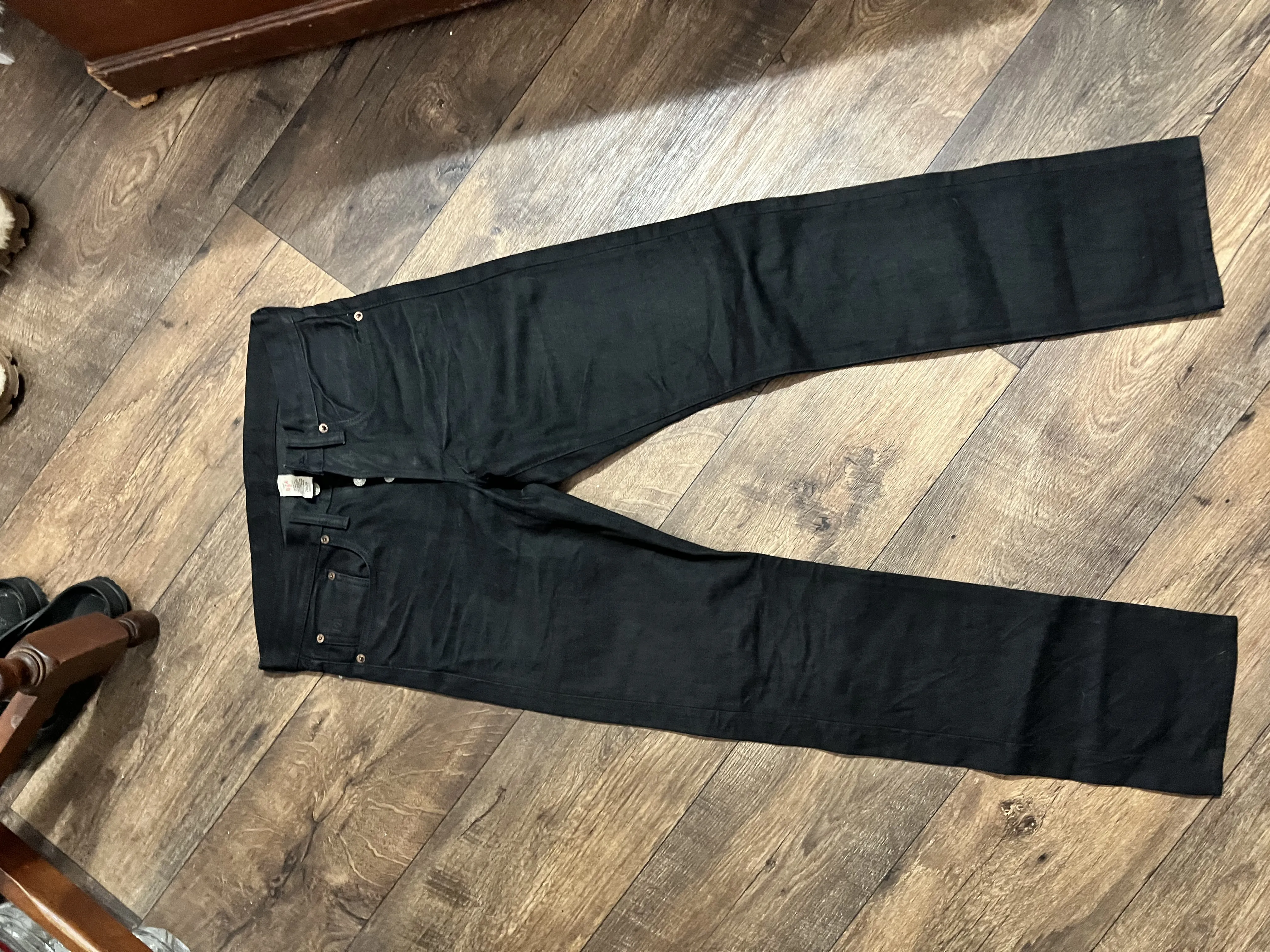 Slim Fit Black-on-Black Selvedge Jean