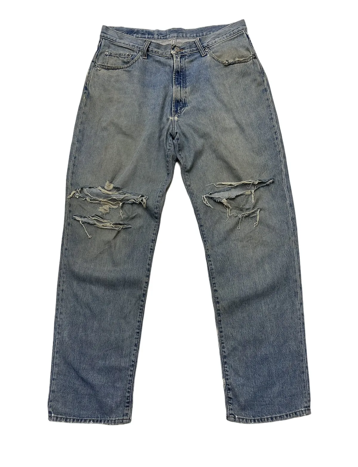 RRL DISTRESSED THRASHED DENIM MADE IN USA