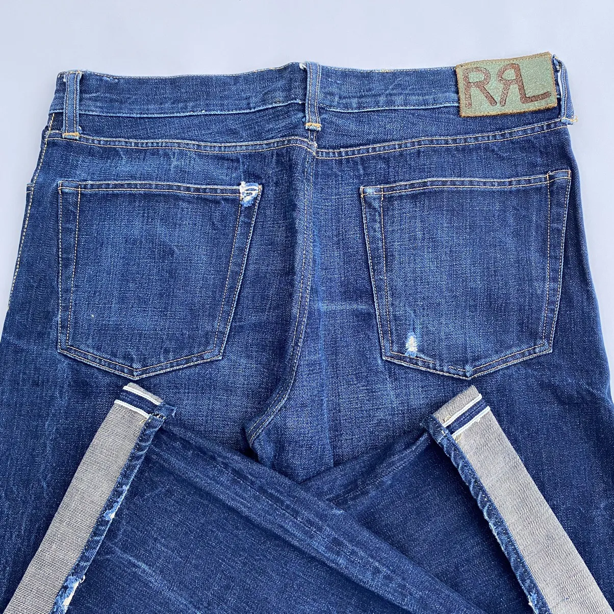 POLO RRL SELVEDGE BOOTCUT DENIM PANTS