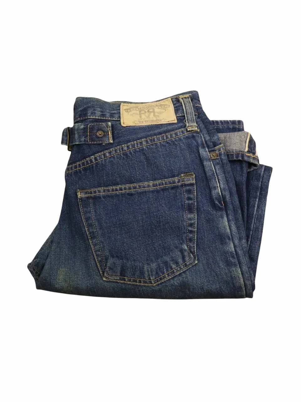 Vintage RRL Selvedge Buckle Fly Button Denim Jeans Pants