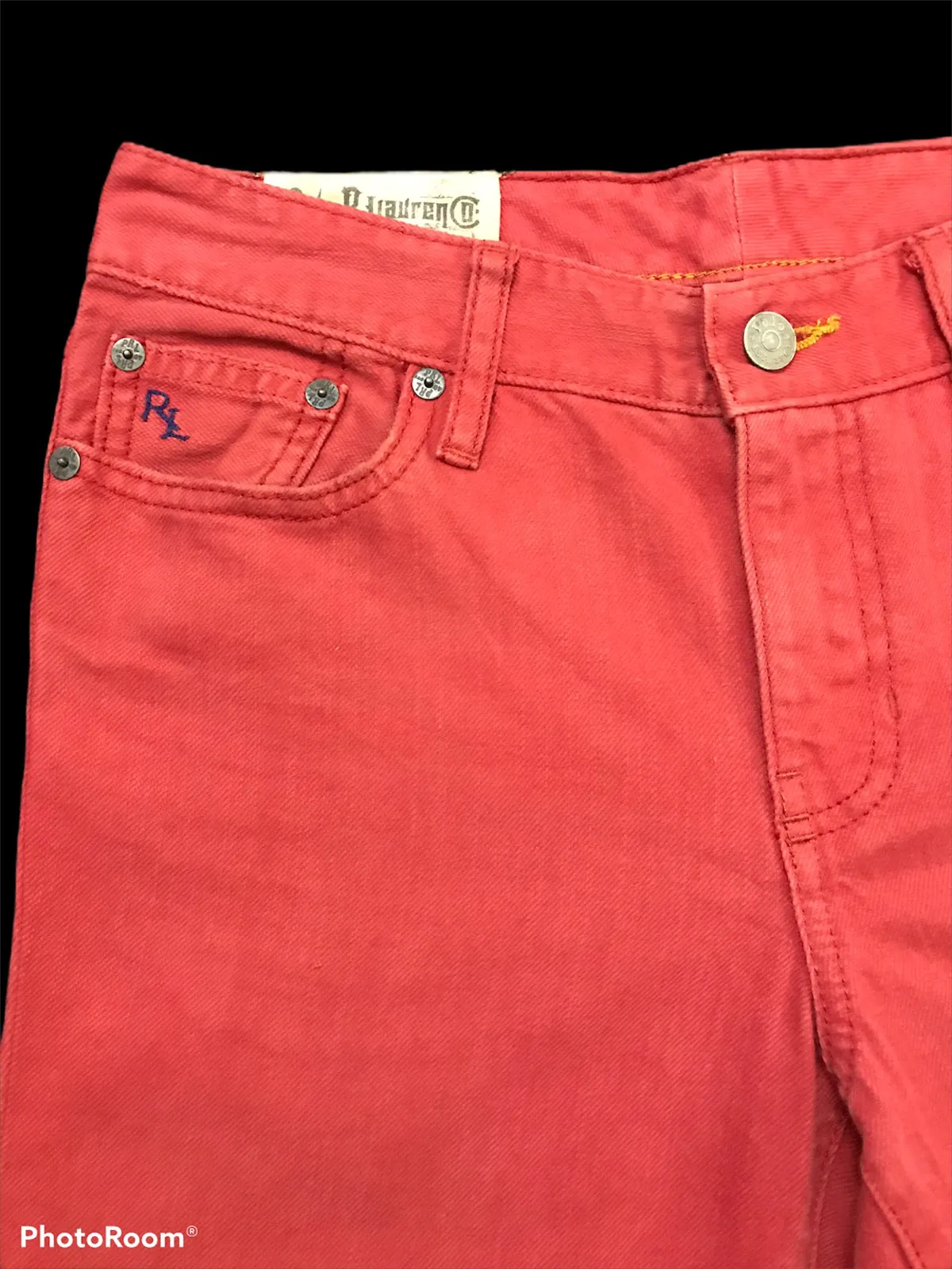 Vintage Polo R. Lauren Red Regular Straight Jeans