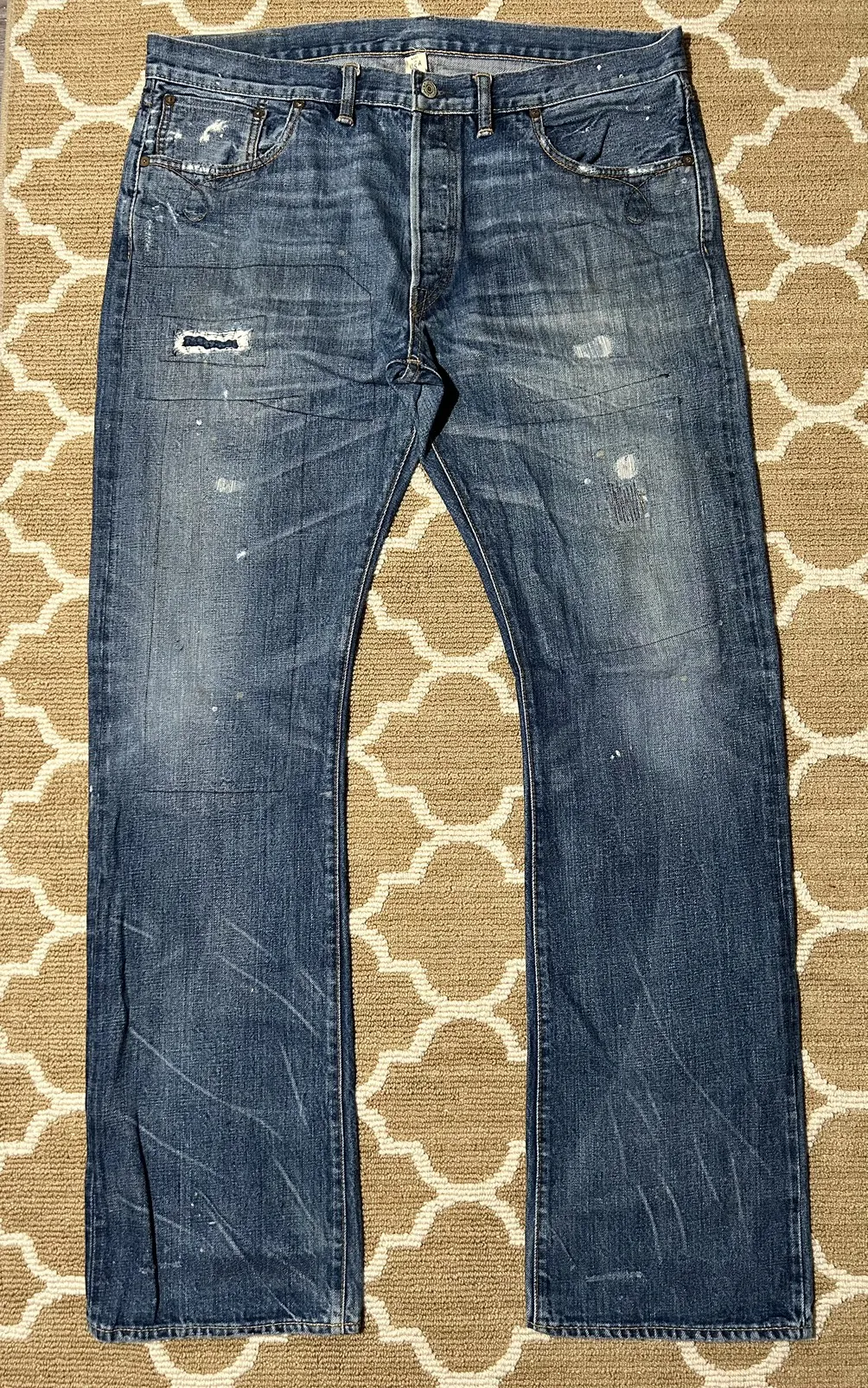 Double RL Polo Ralph Lauren RRL Redline Denim Jeans Sz 38x34
