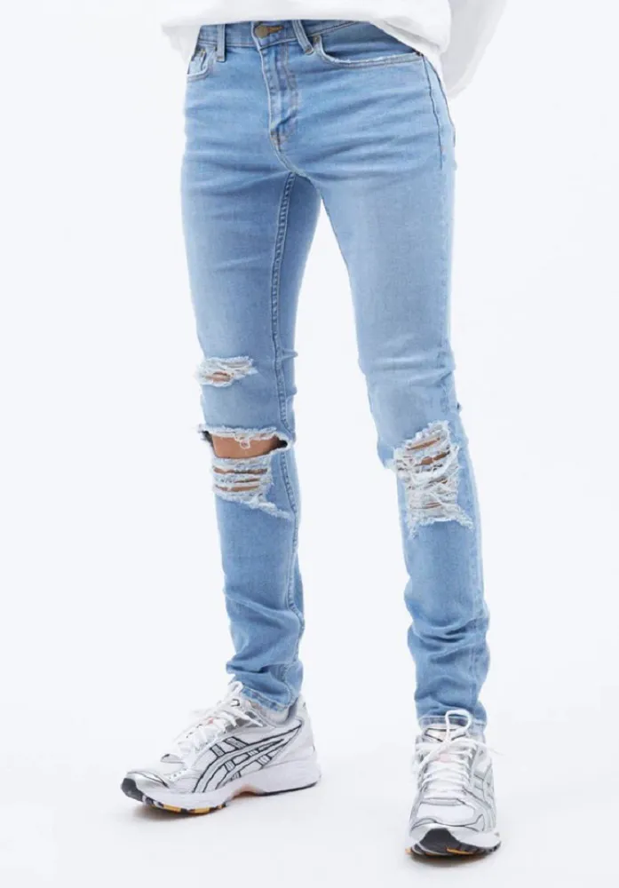 Dr Denim Chase Distressed Jeans 90’s Light Blue Ripped