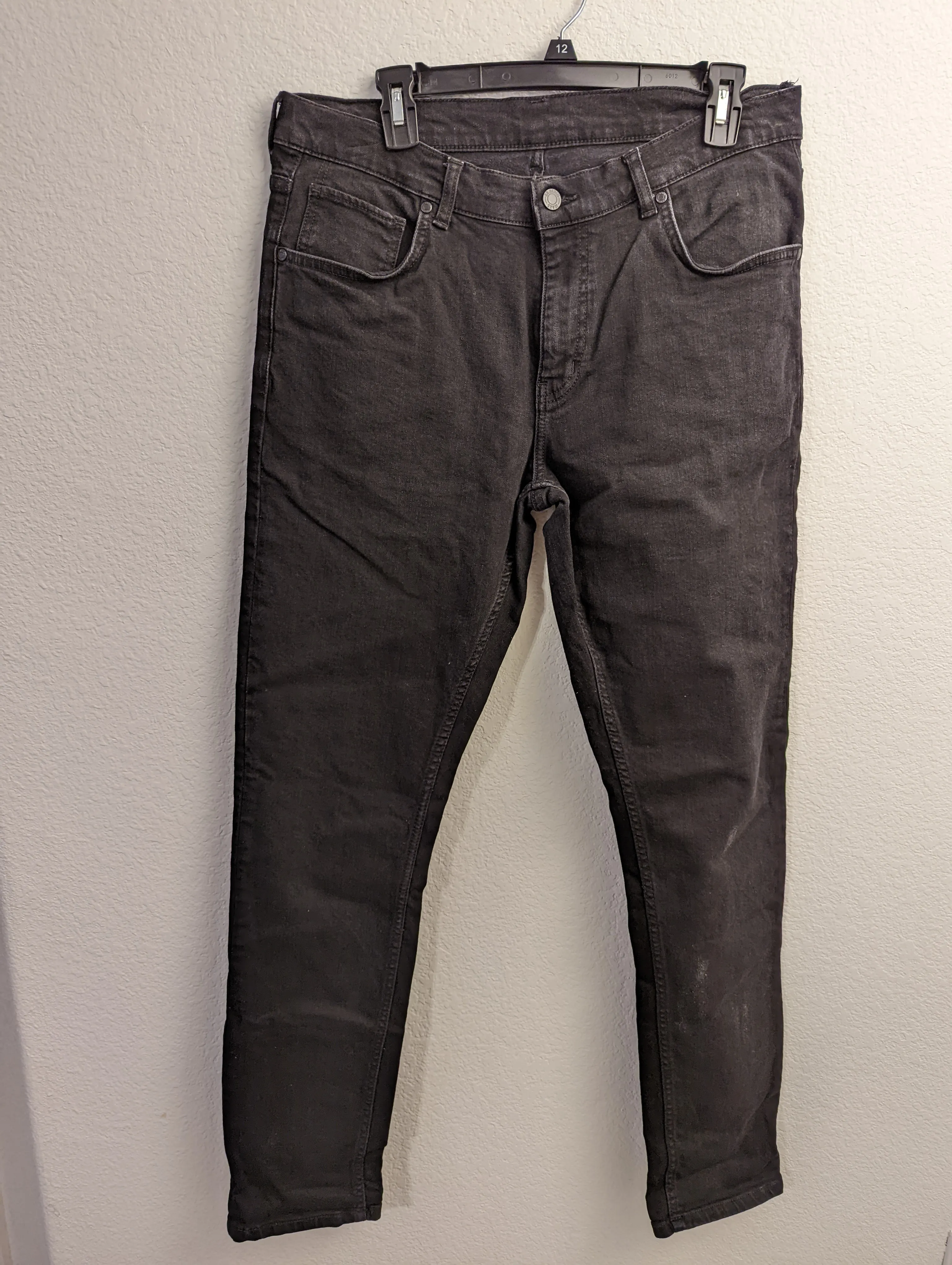 Dr. Denim James Relaxed Fit Tapered Leg Organic Cotton Black