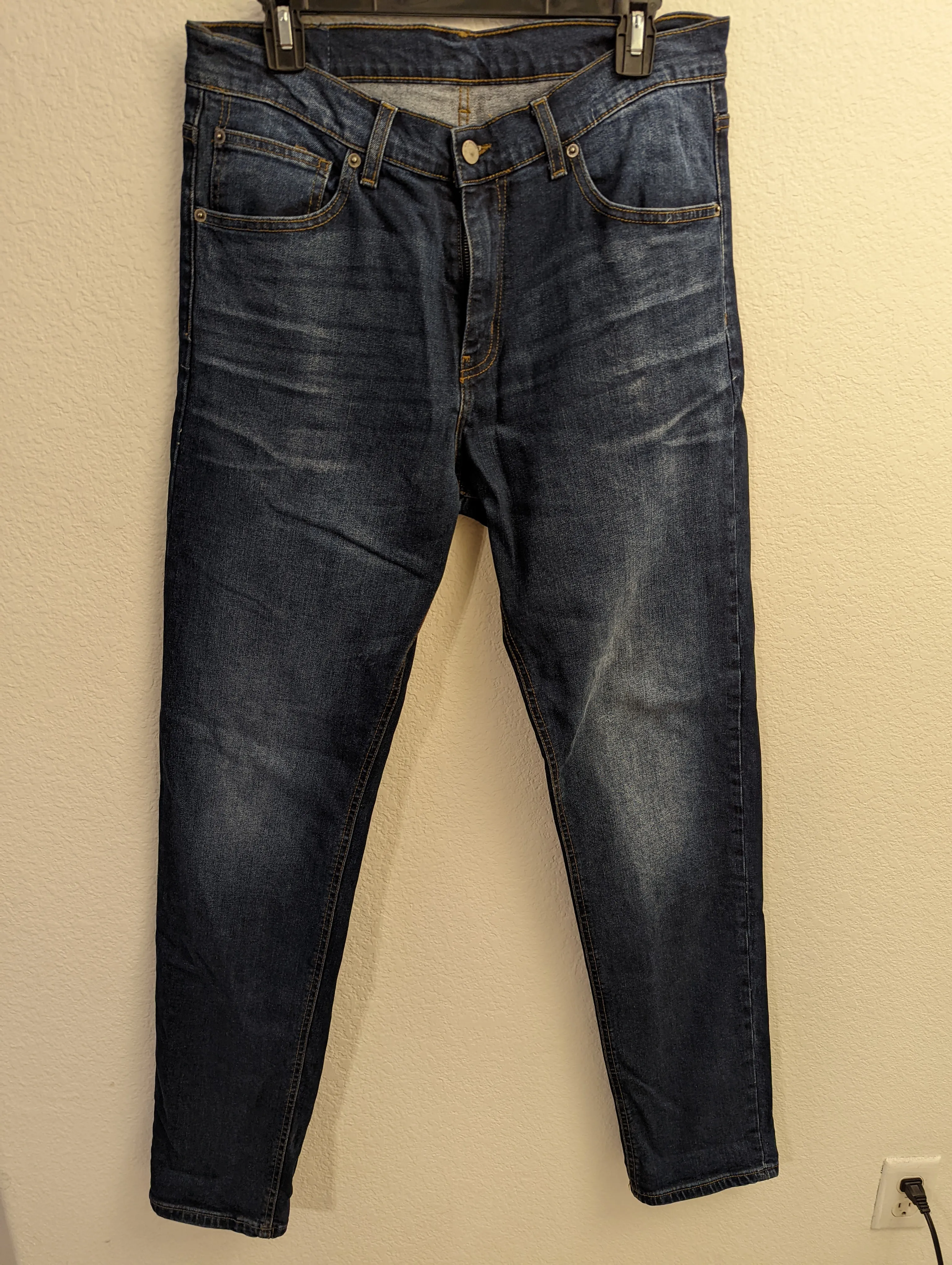 Dr. Denim James Dark Blue Indigo Relaxed Fit Tapered Leg