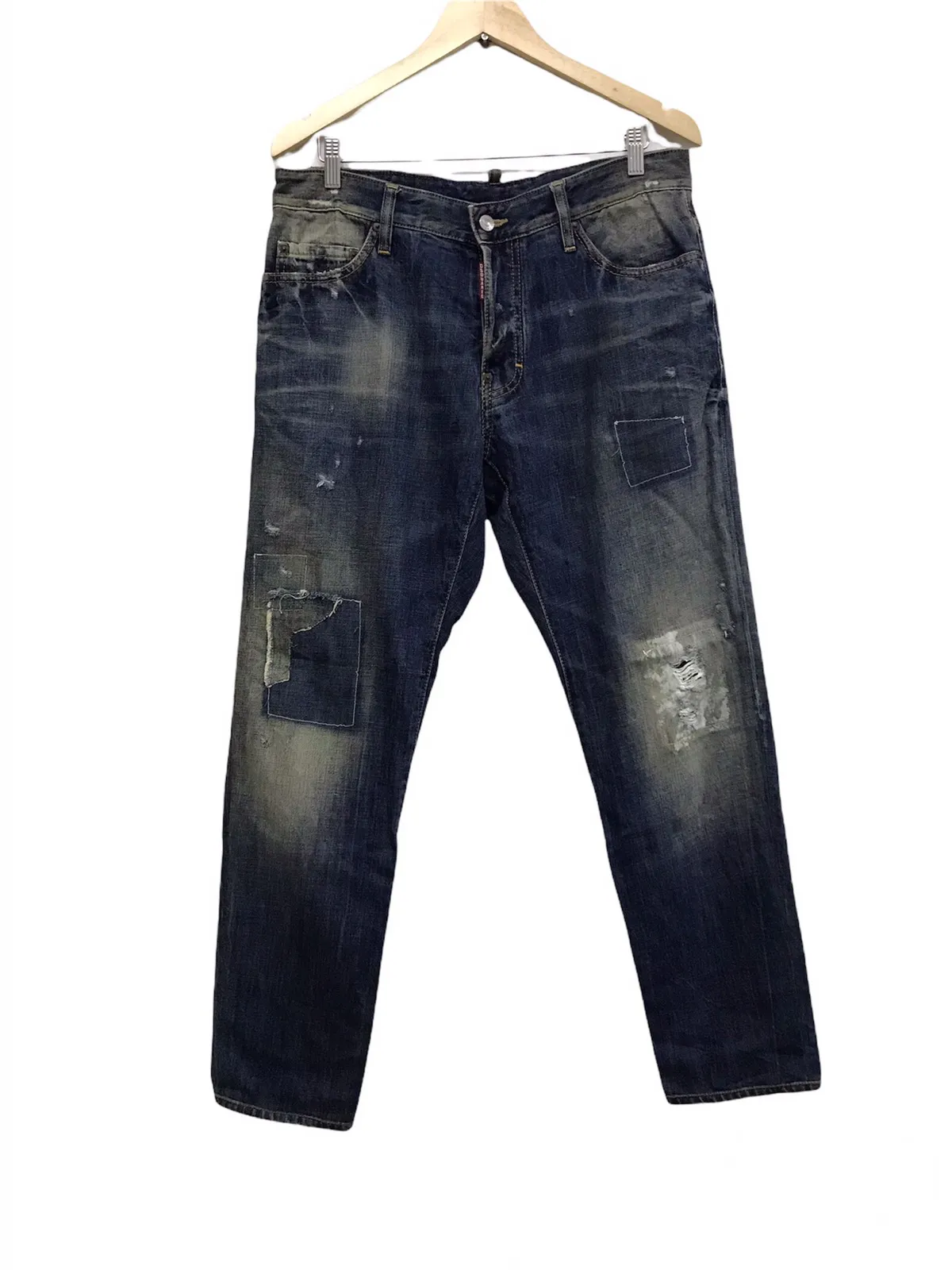 Vintage Dsquared2 Distressed patchwork denim jeans