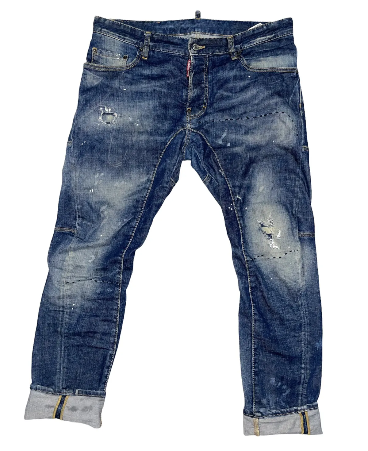 🔥🏍🔥Dsquared2 Tidy Biker Jeans Size 50 Made in 🇮🇹