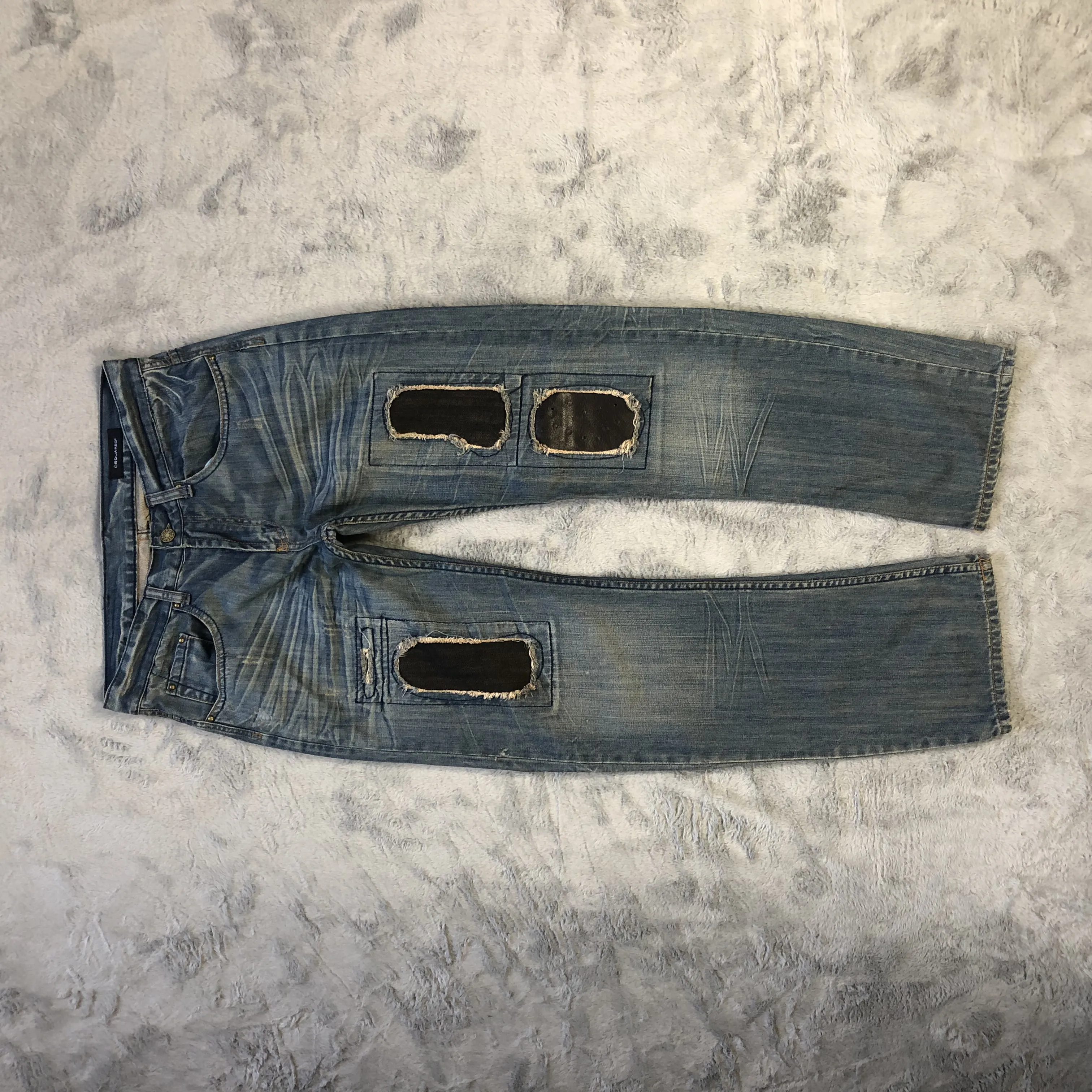 DSQUARED2 PATCHWORK TRASHED JEANS #5980-216