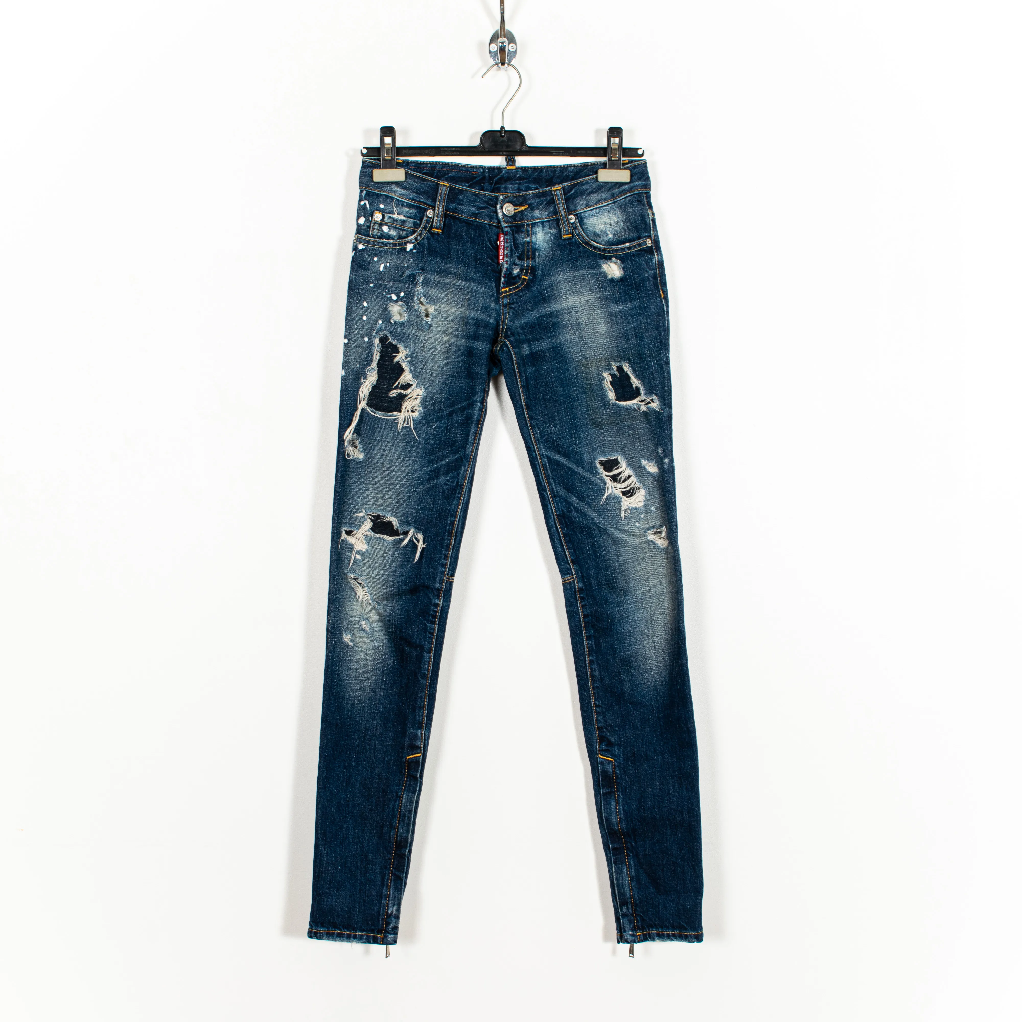Dsquared2 Vintage Distressed Y2K Blue Jeans
